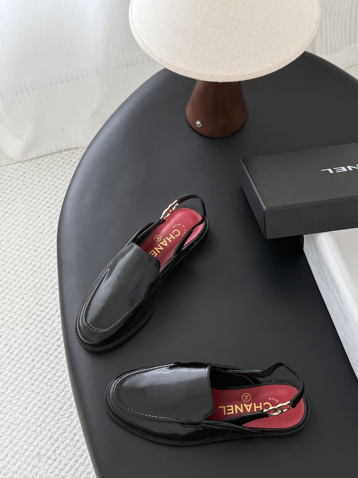Chan 26ss slingback loafers