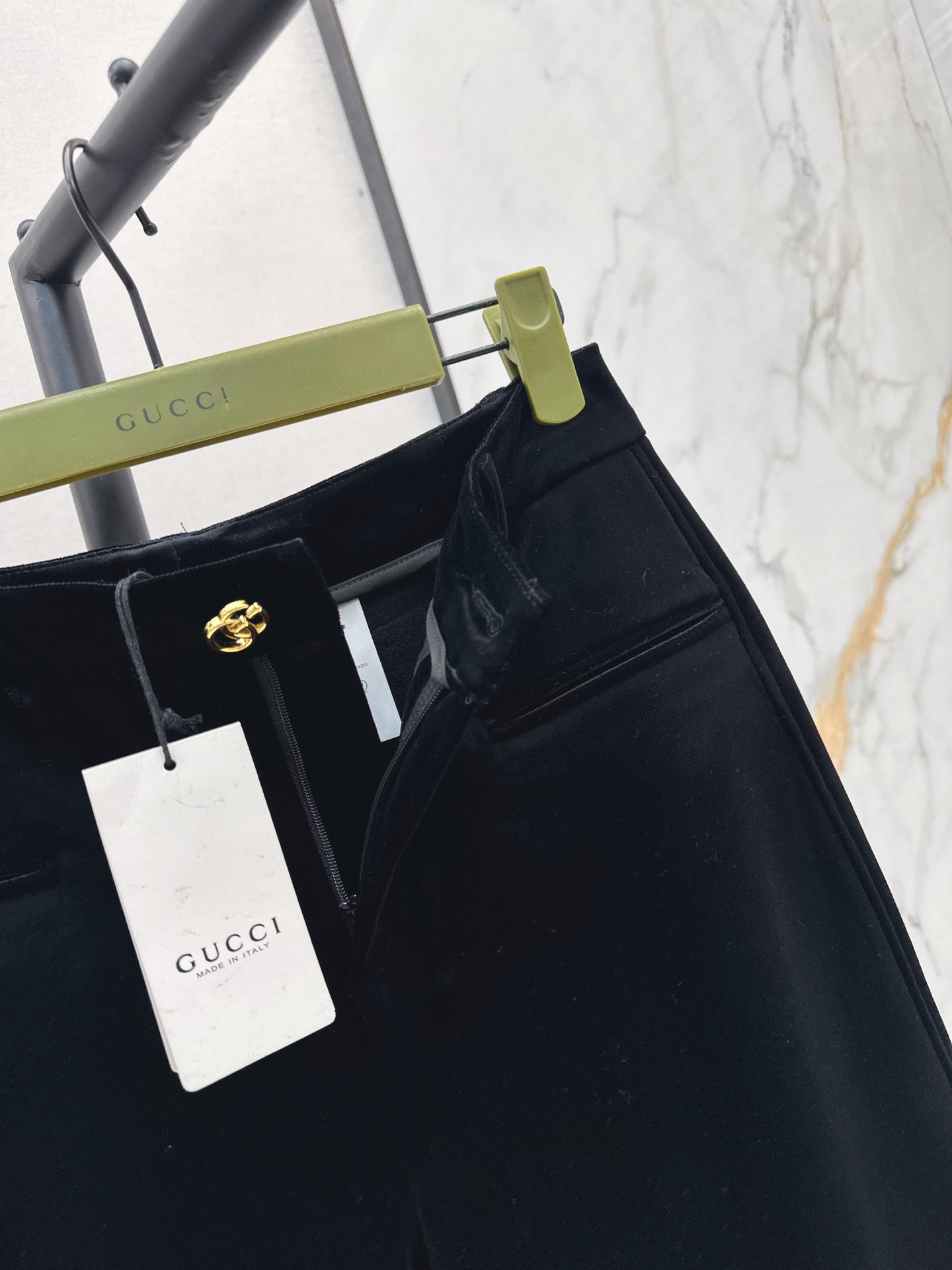Guc 26fw velvet wide leg pants