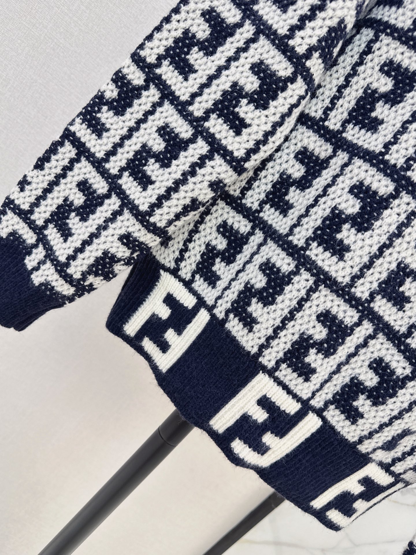 Fen 26fw jacquard sweater