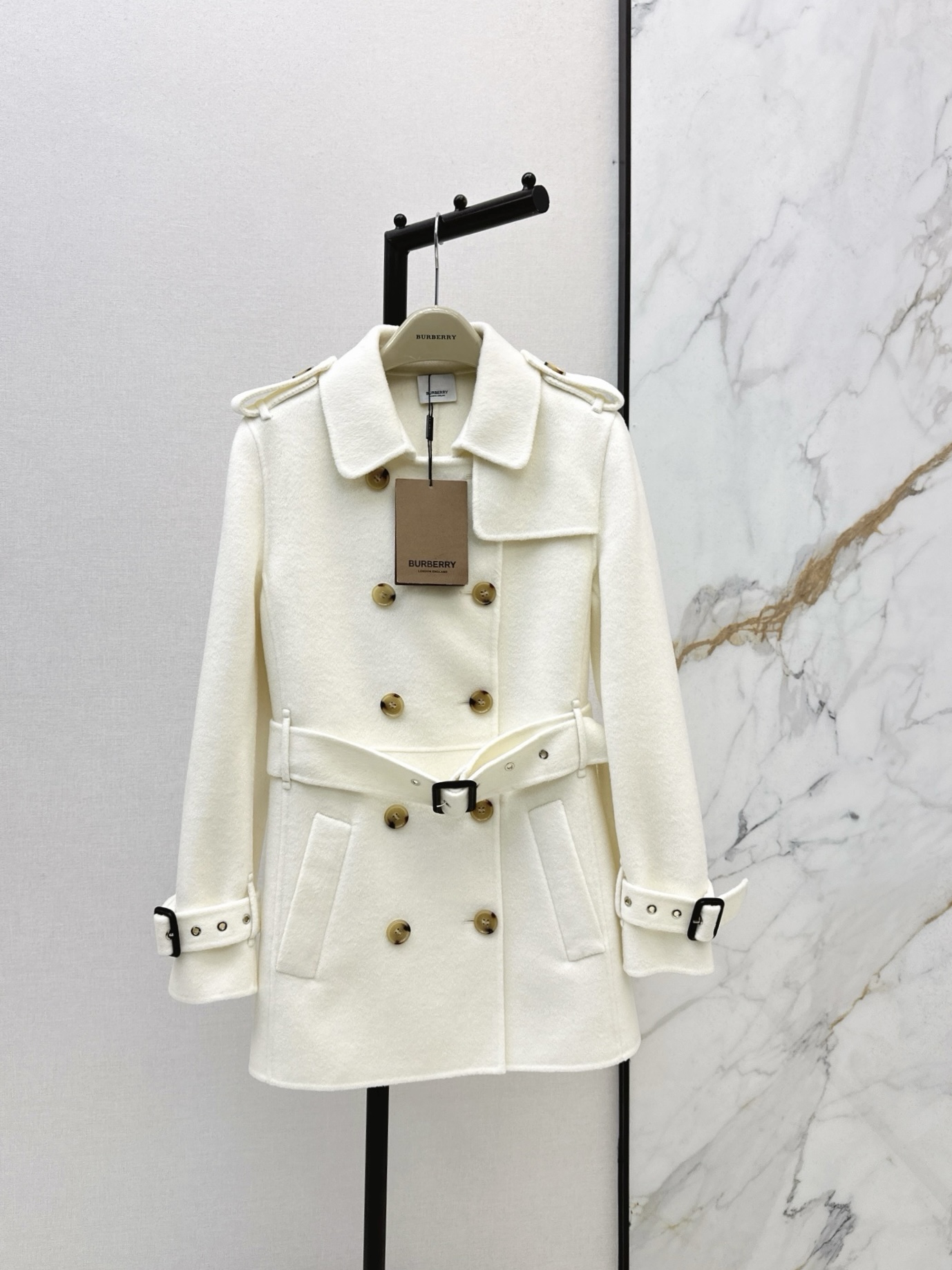 Bur 25fw double button trench coats