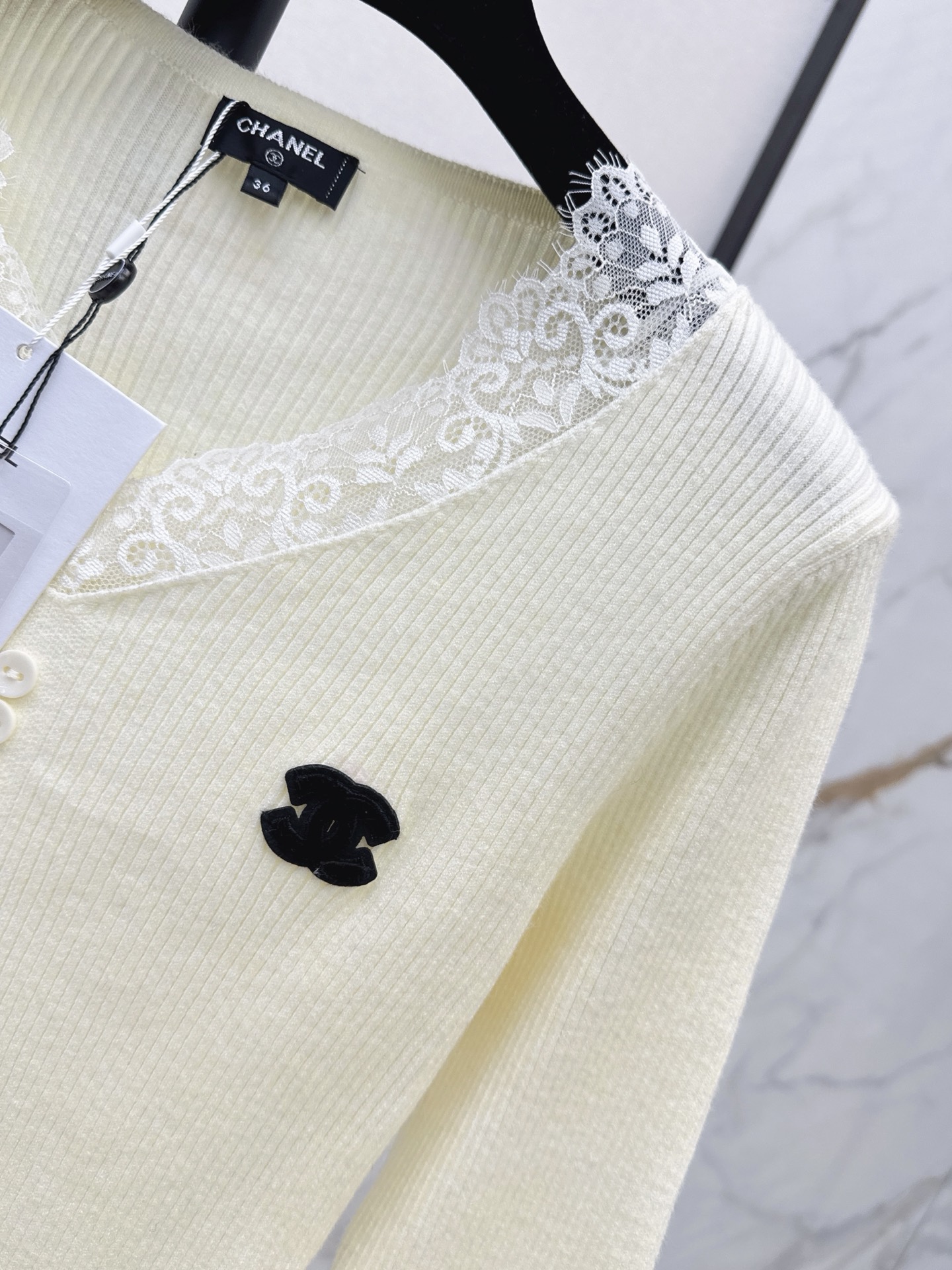 Chan 26fw lace contract basic tee