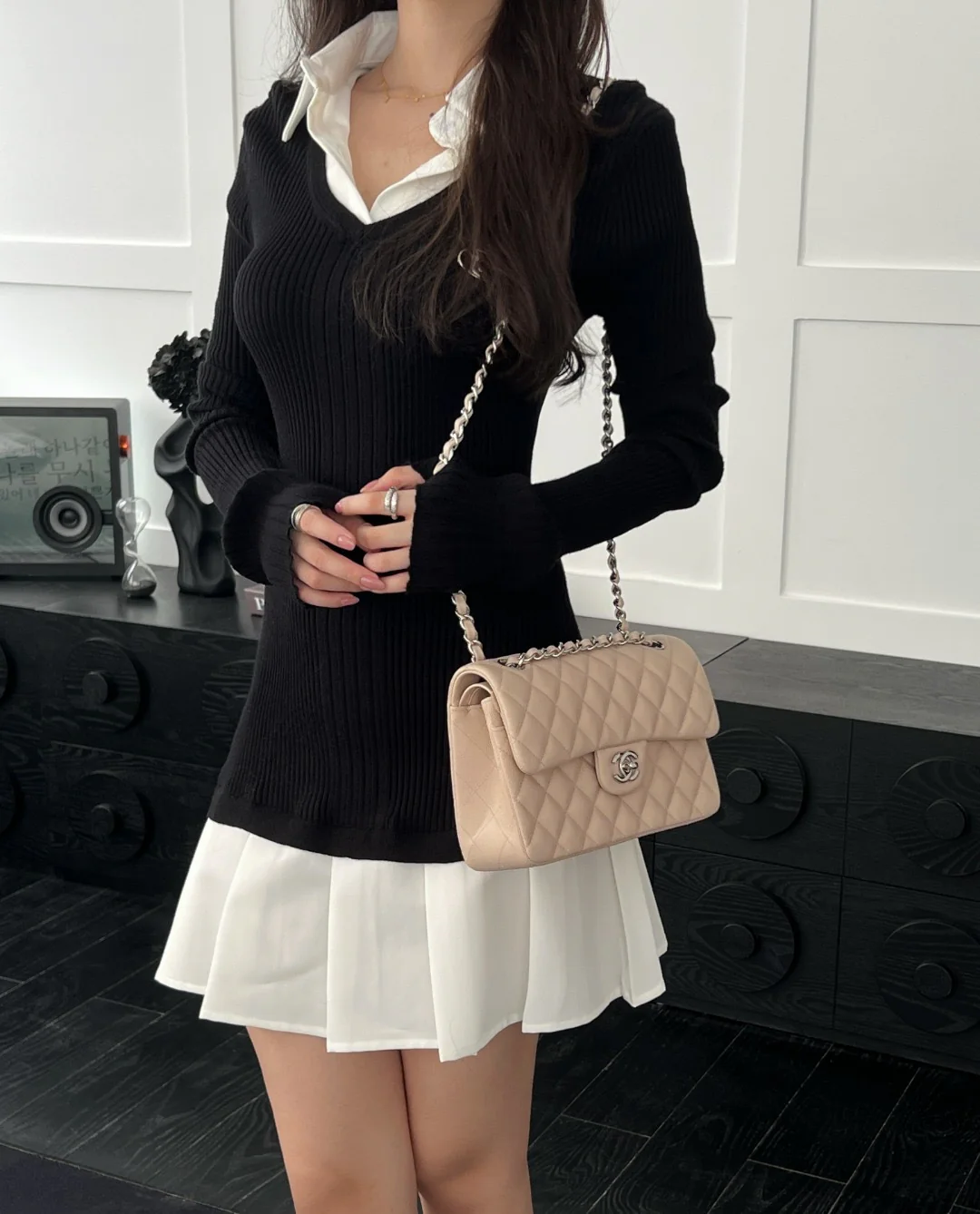 Chan cf23 chain shoulder bag