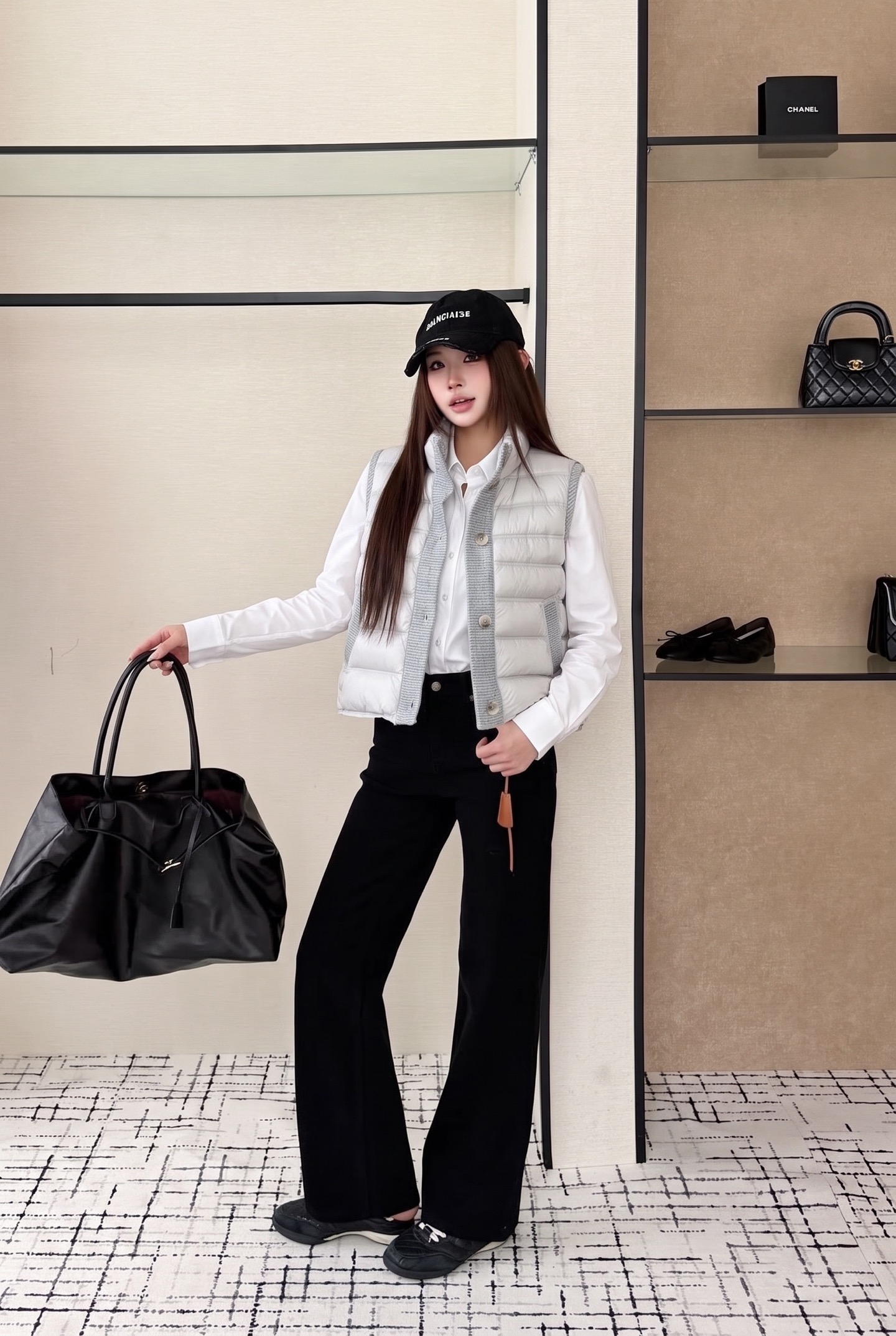 Max 26fw wool contract down vest