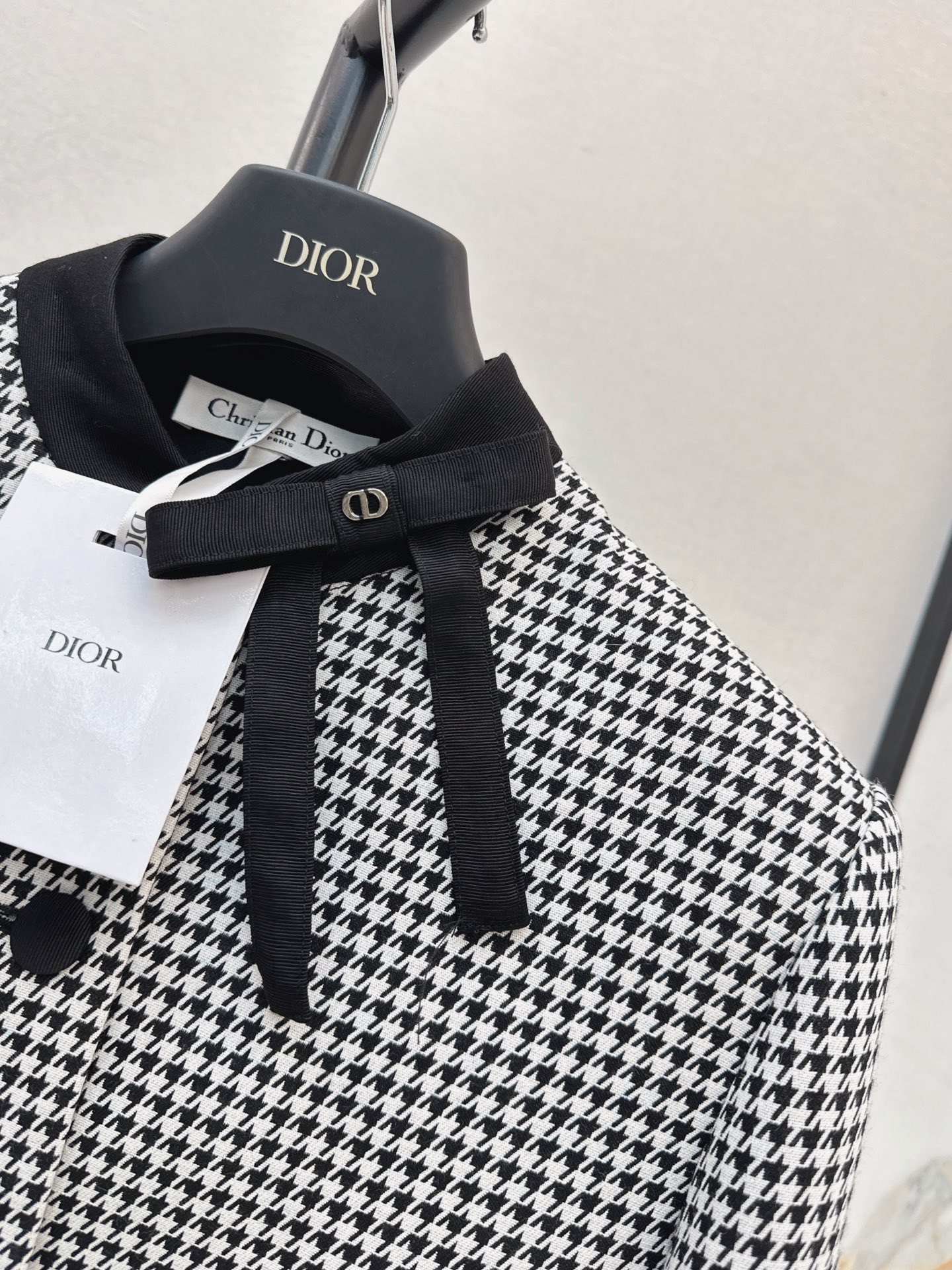 CD 26fw houndstooth bow jacket