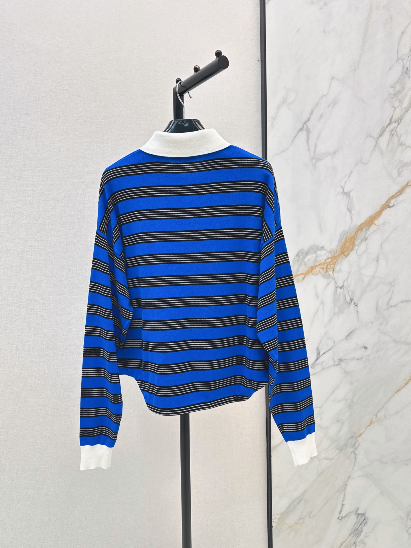 Celi 26fw stripe polo knitwear