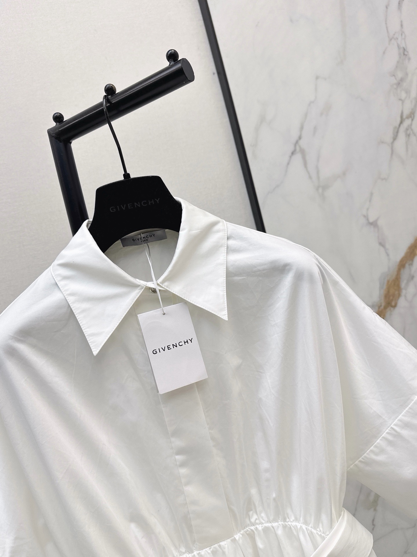 Giv 26ss belted shirt dress