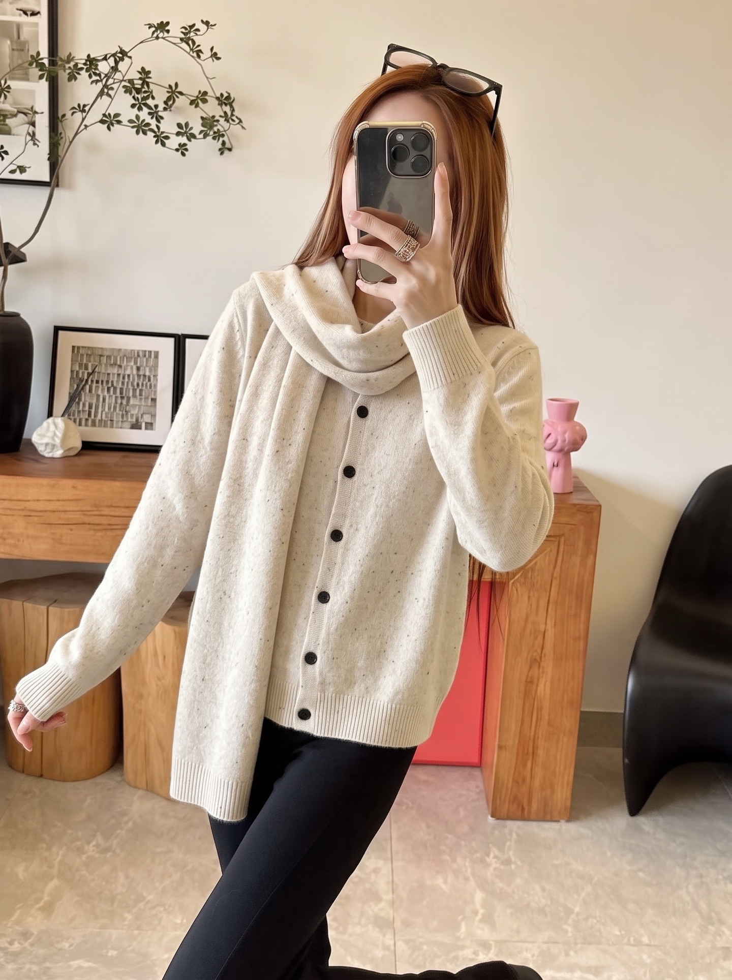 Row 26fw knit shawls cardigan sets
