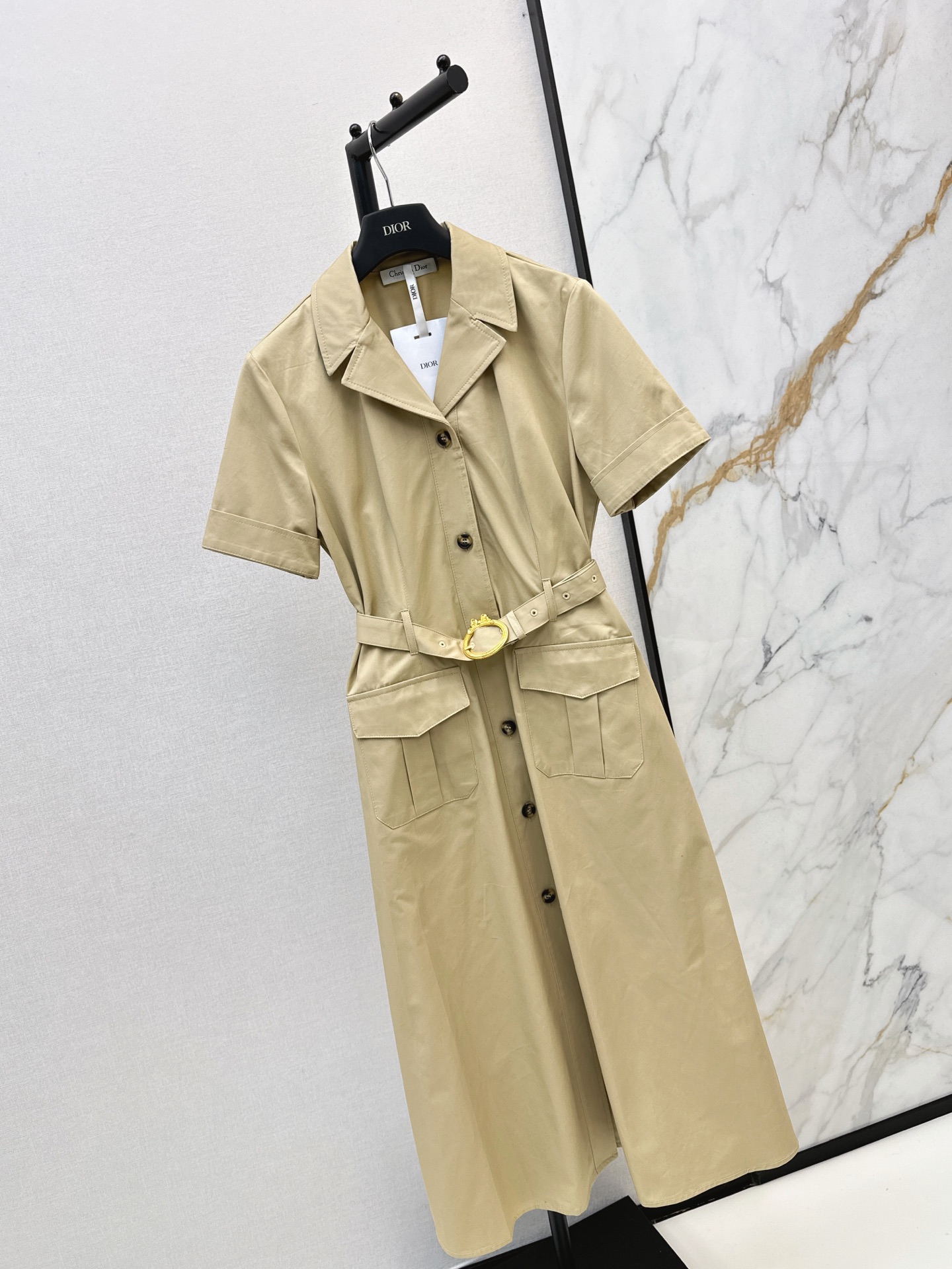 CD 26fw belted shirt dress