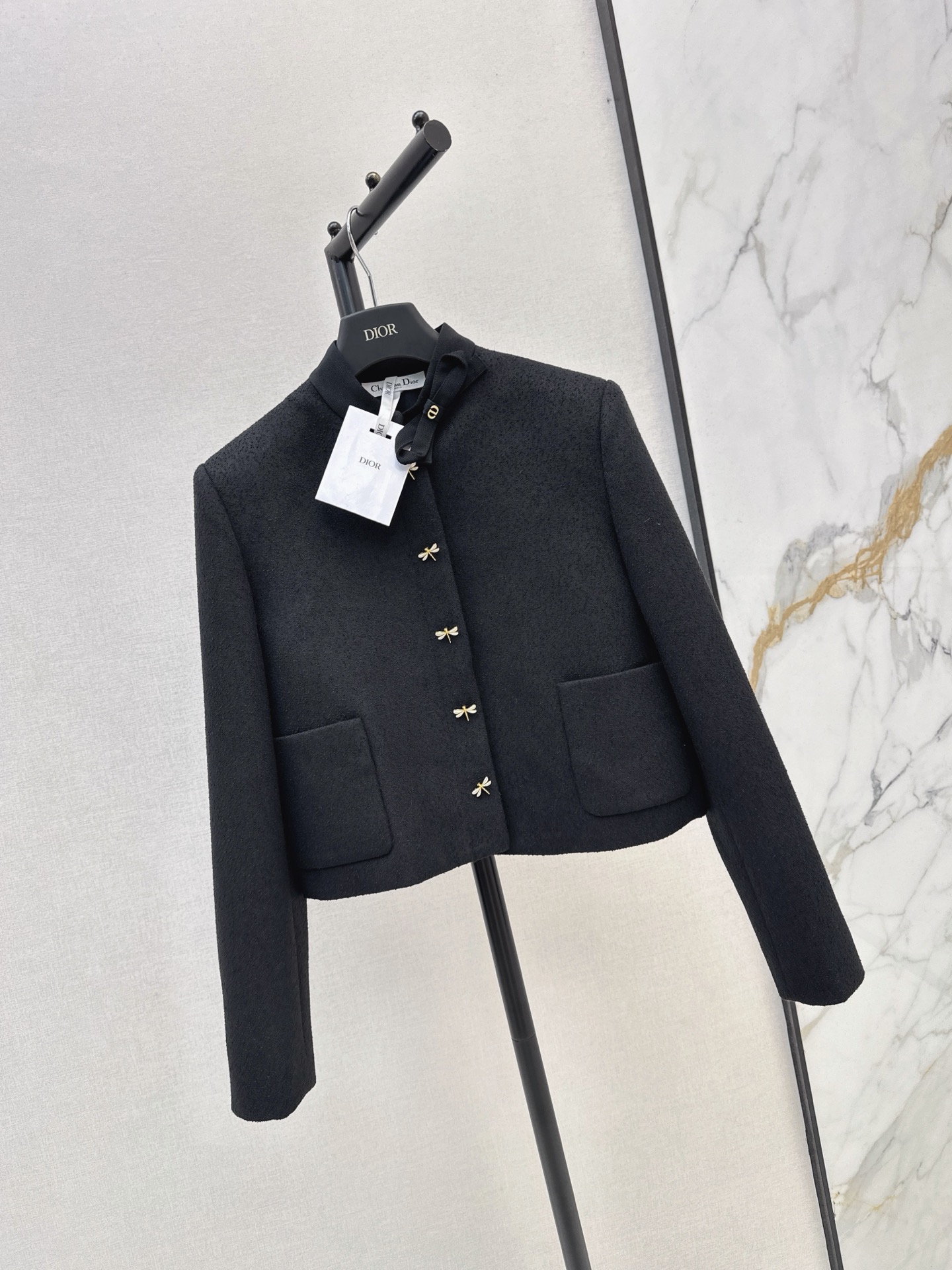 CD 26fw cropped bow jacket