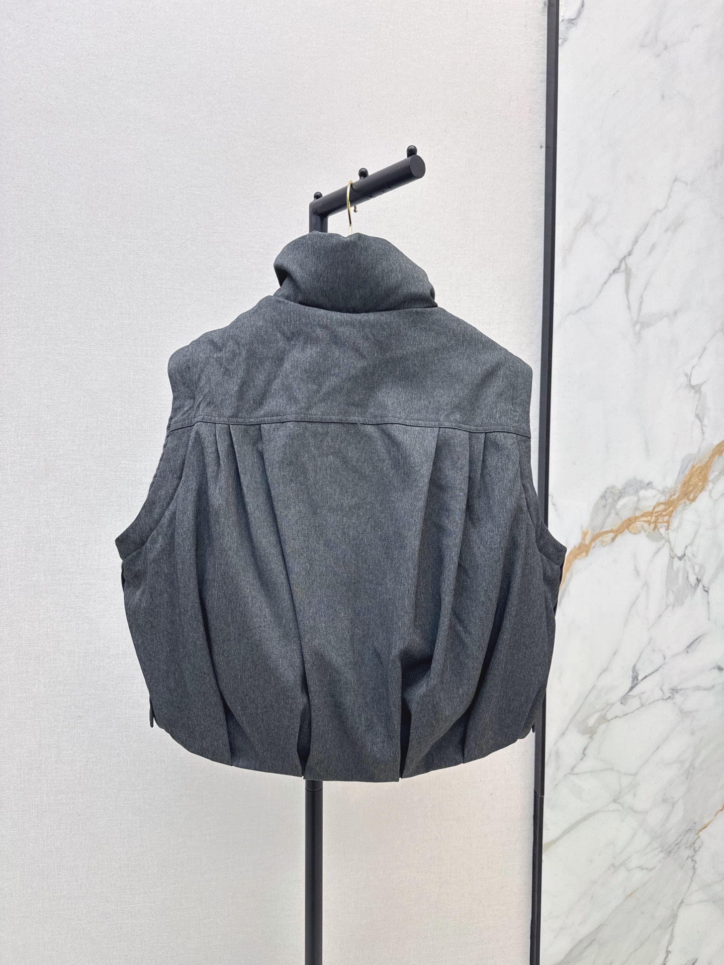 Bott 26fw detachable sleeve knit contract down jacket