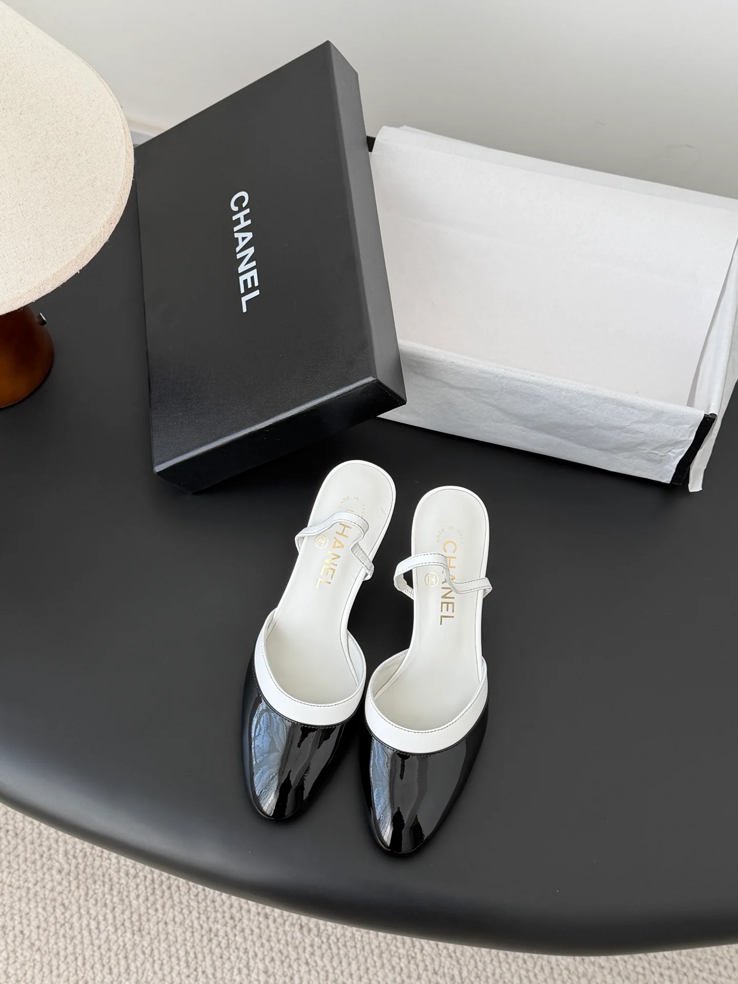 Chan 26ss mary jane slingback heel