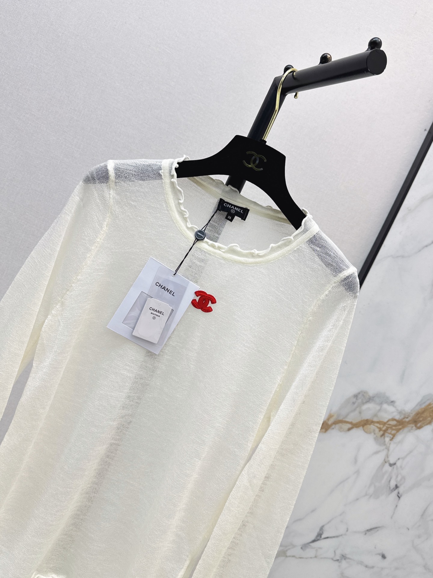 Chan 26fw 2pcs knit vest tee sets