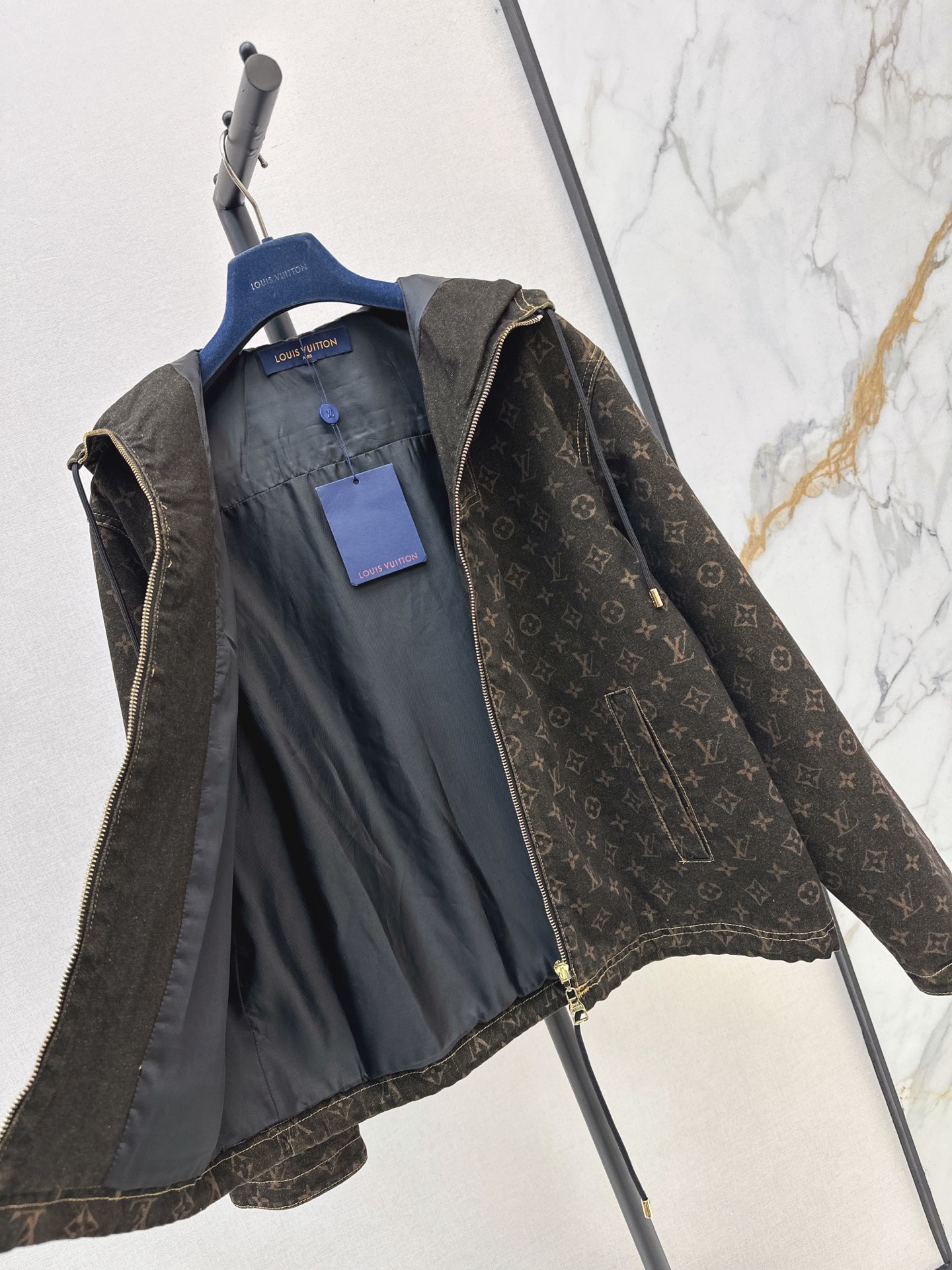 Loui 26fw hooded denim jacket