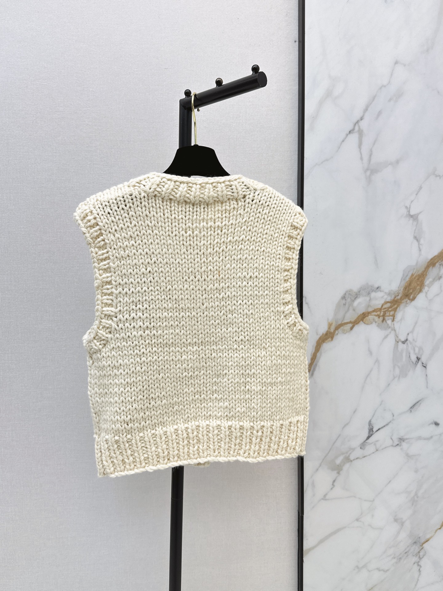 Chan 26fw jacquard knit vest