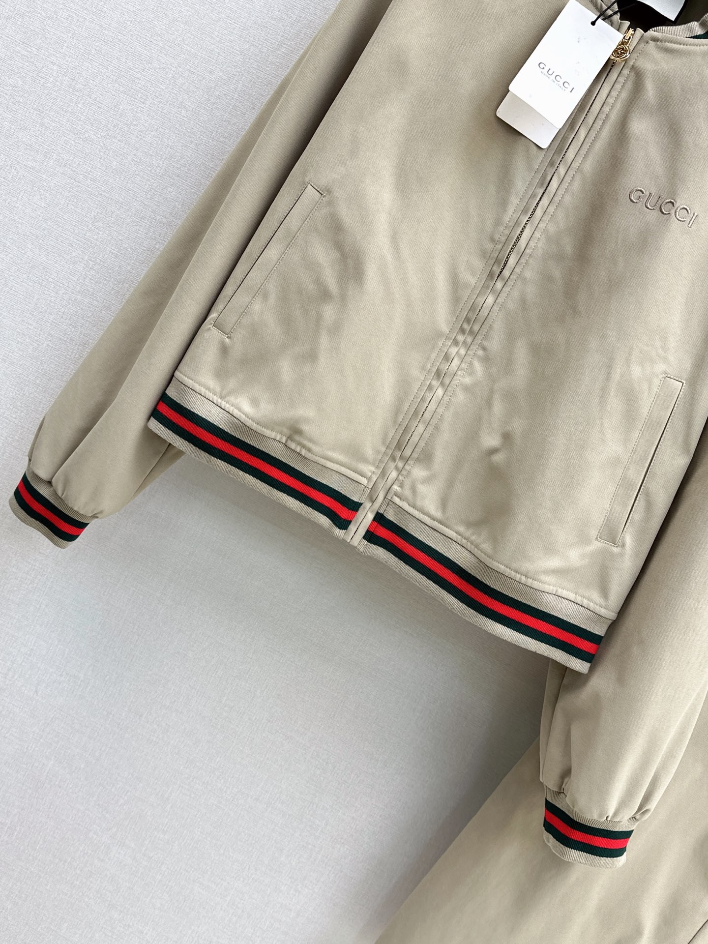 Guc 26fw zipper jacket pants sets