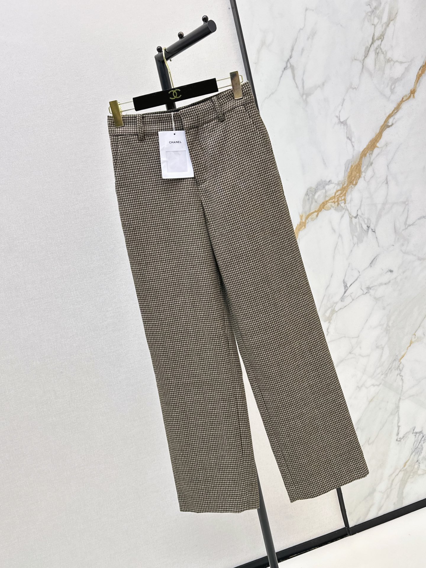 Chan 26fw houndstooth suit pants