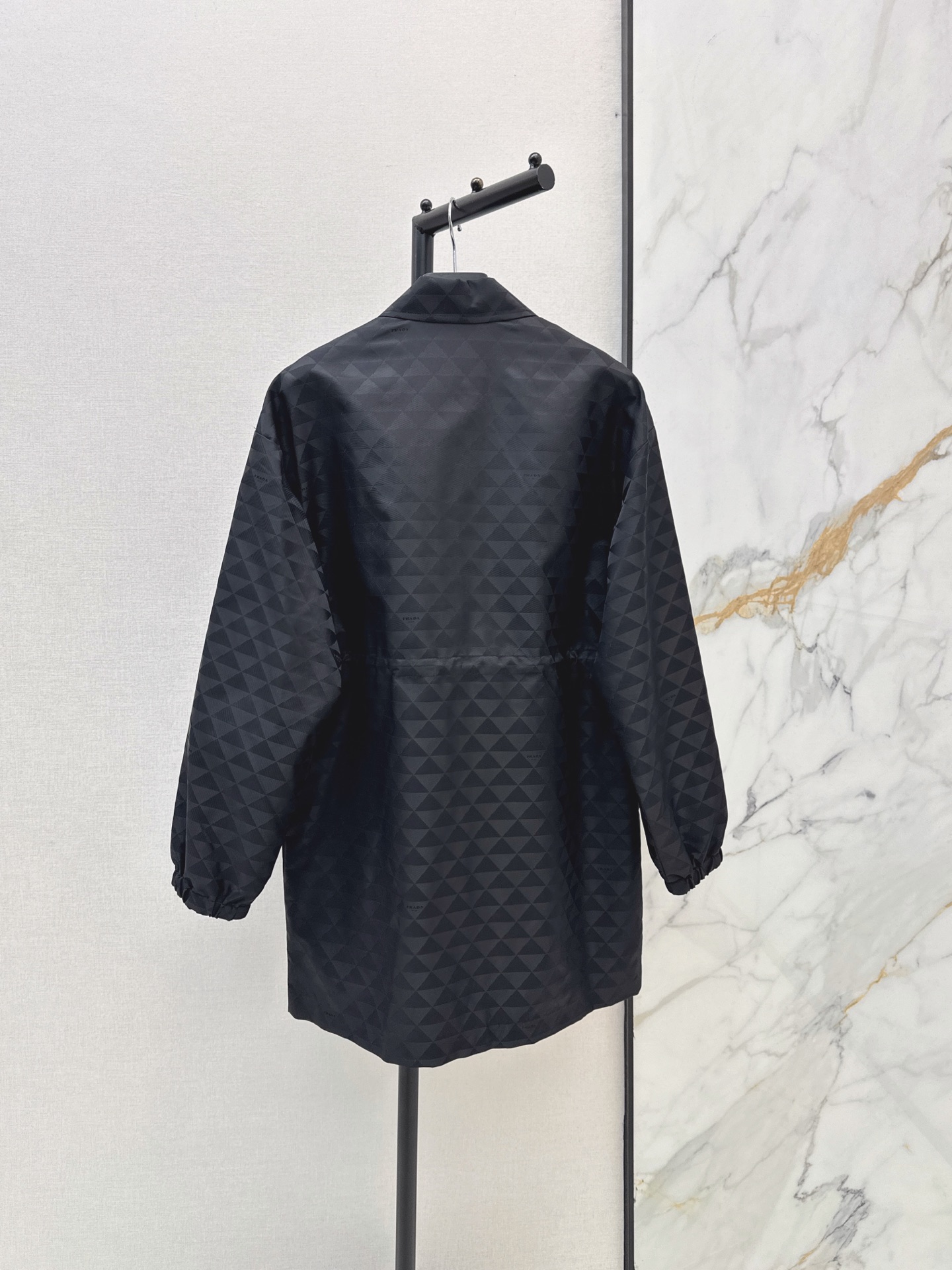 Pra 26fw drawsting zipper trench coats