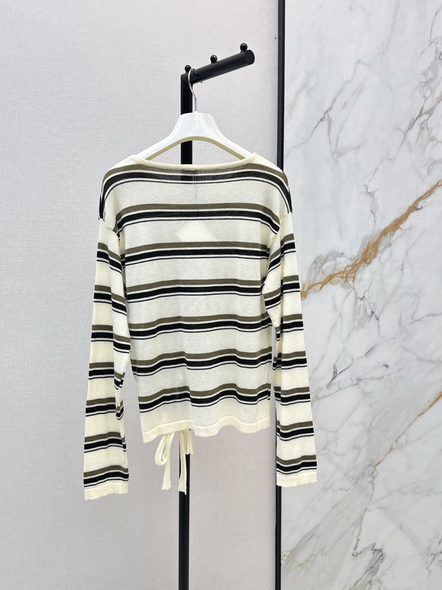 Loe 26ss stripe wool knitwear