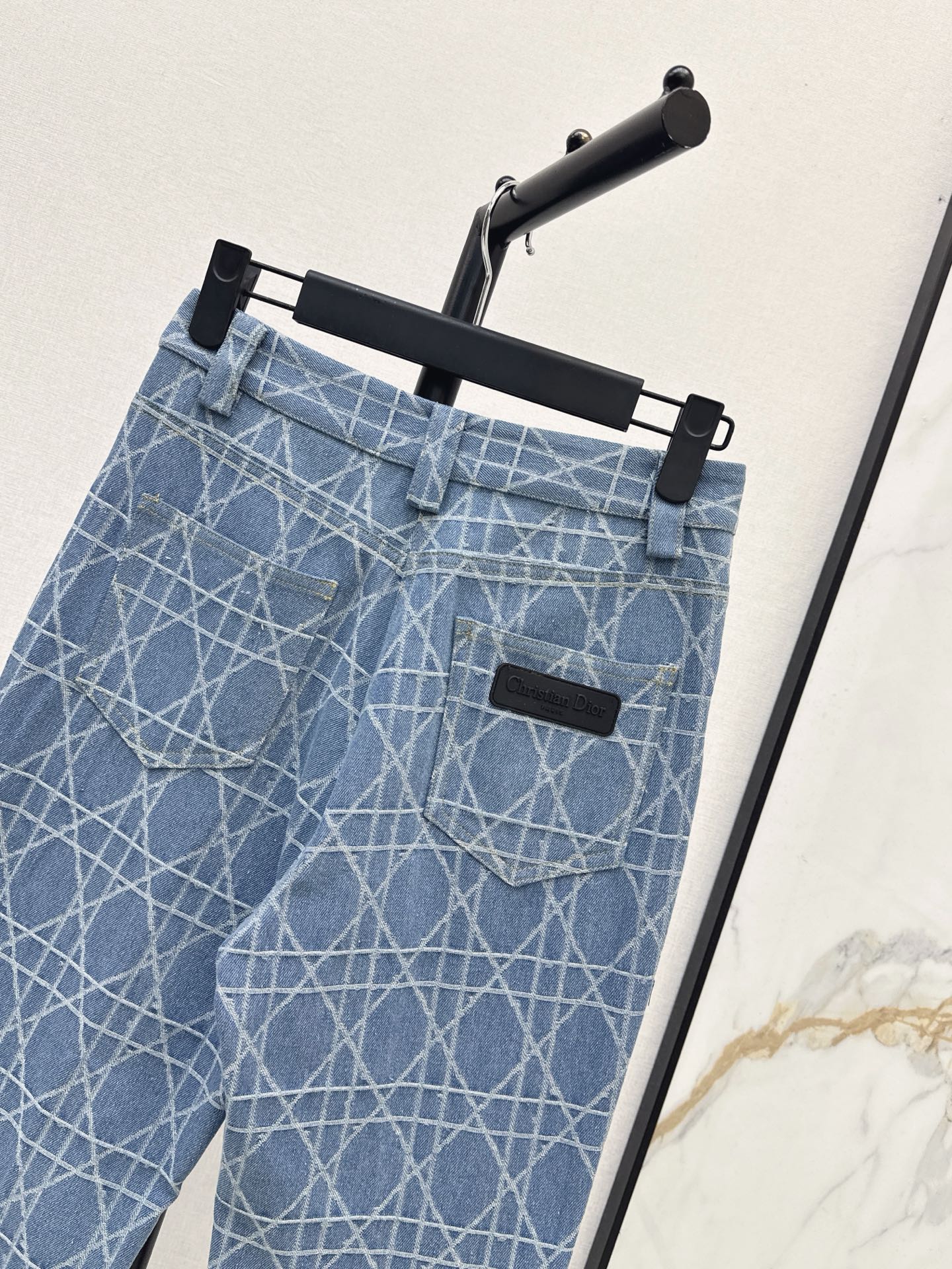 CD 26fw jacquard flared jeans