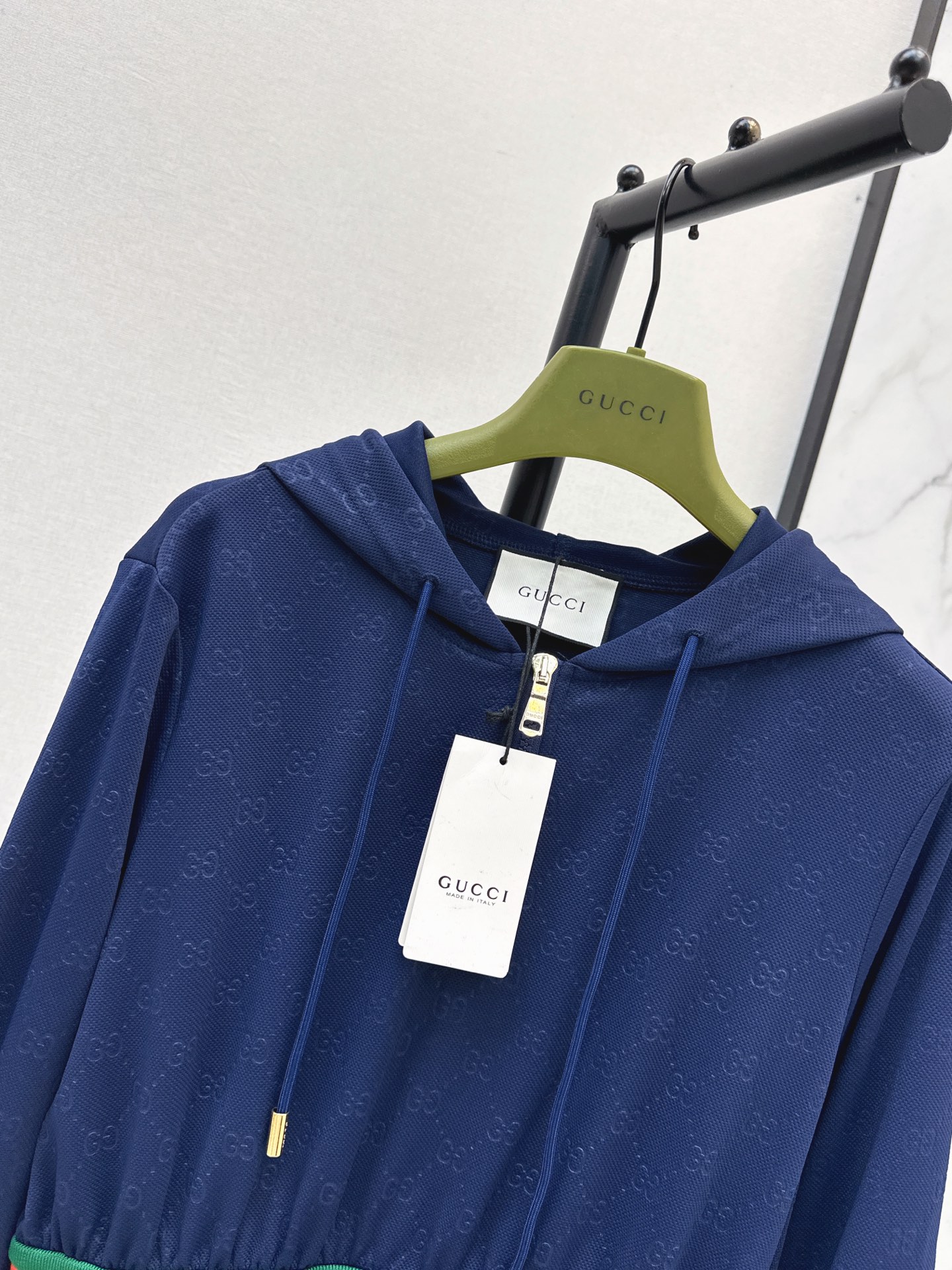 Guc 26fw jacquard hooded dress