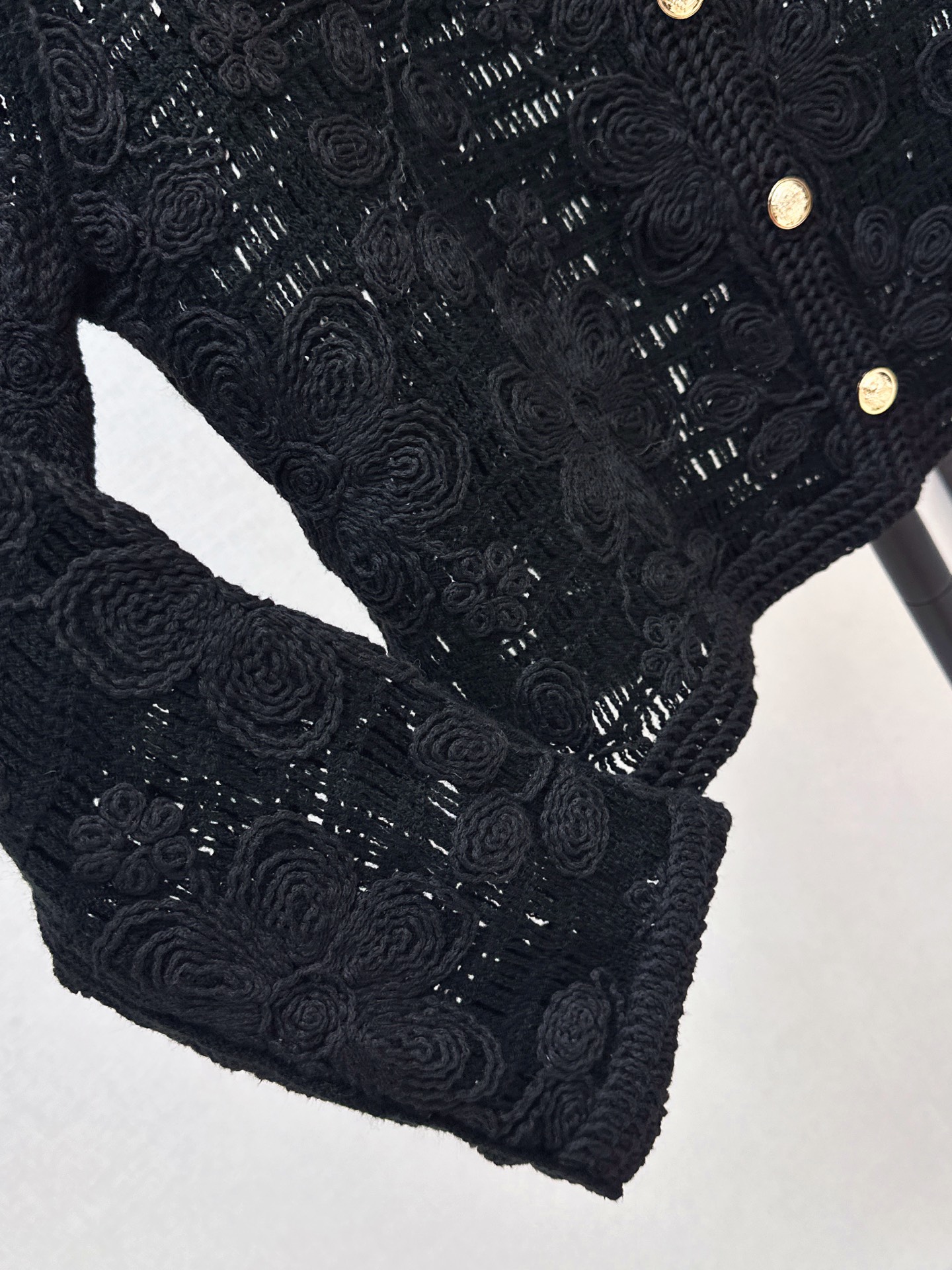 Miu 26fw hollow cardigan