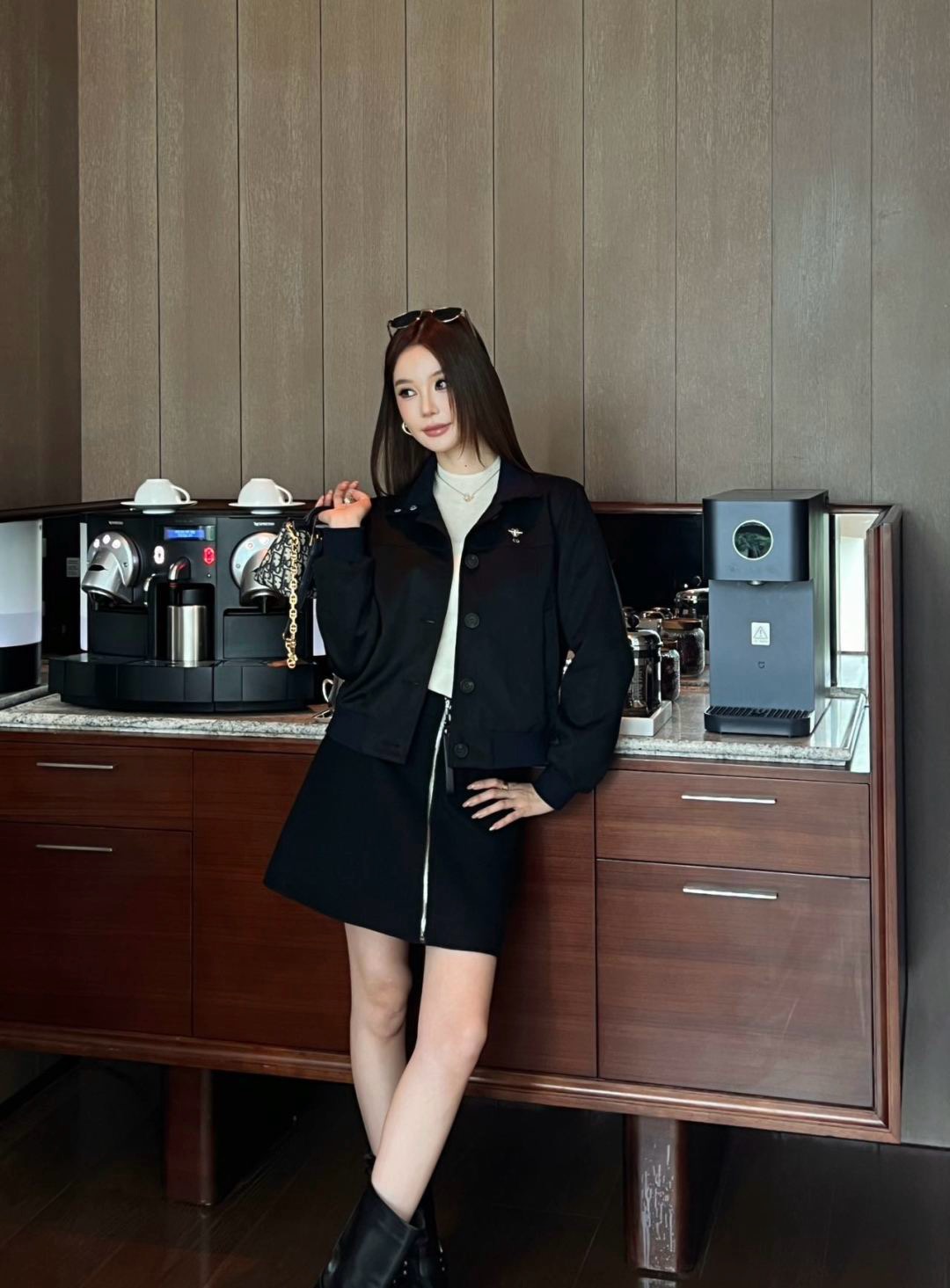 CD 26fw suede fleece zipper jacket