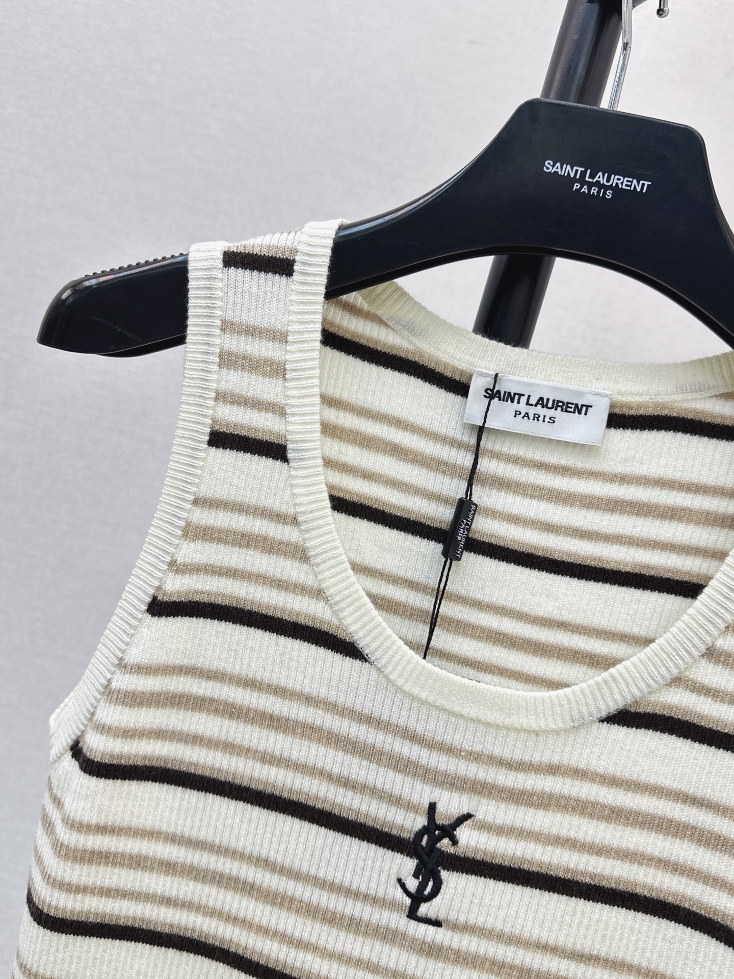 Sain 26fw stripe knit vest