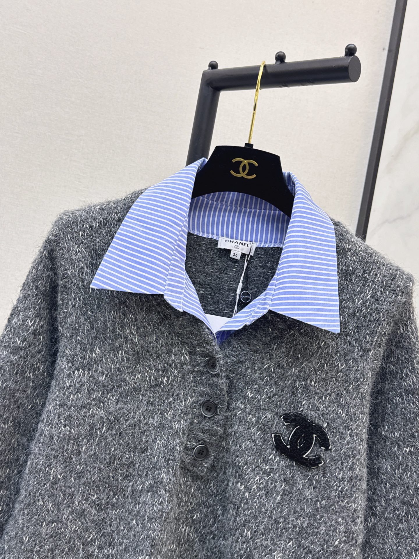 Chan 26fw 2in1 sweater