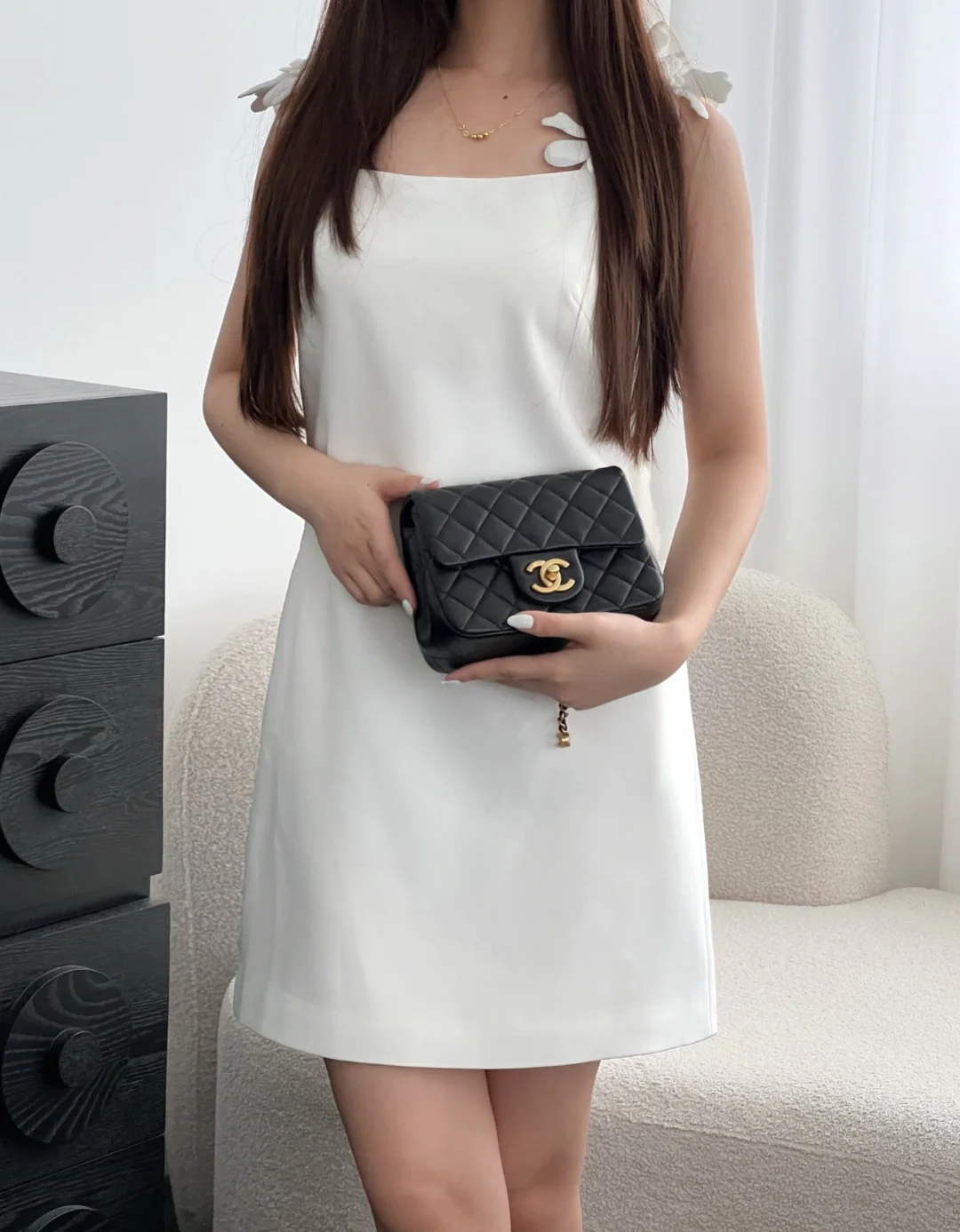 Chan cf18 chain shoulder bag