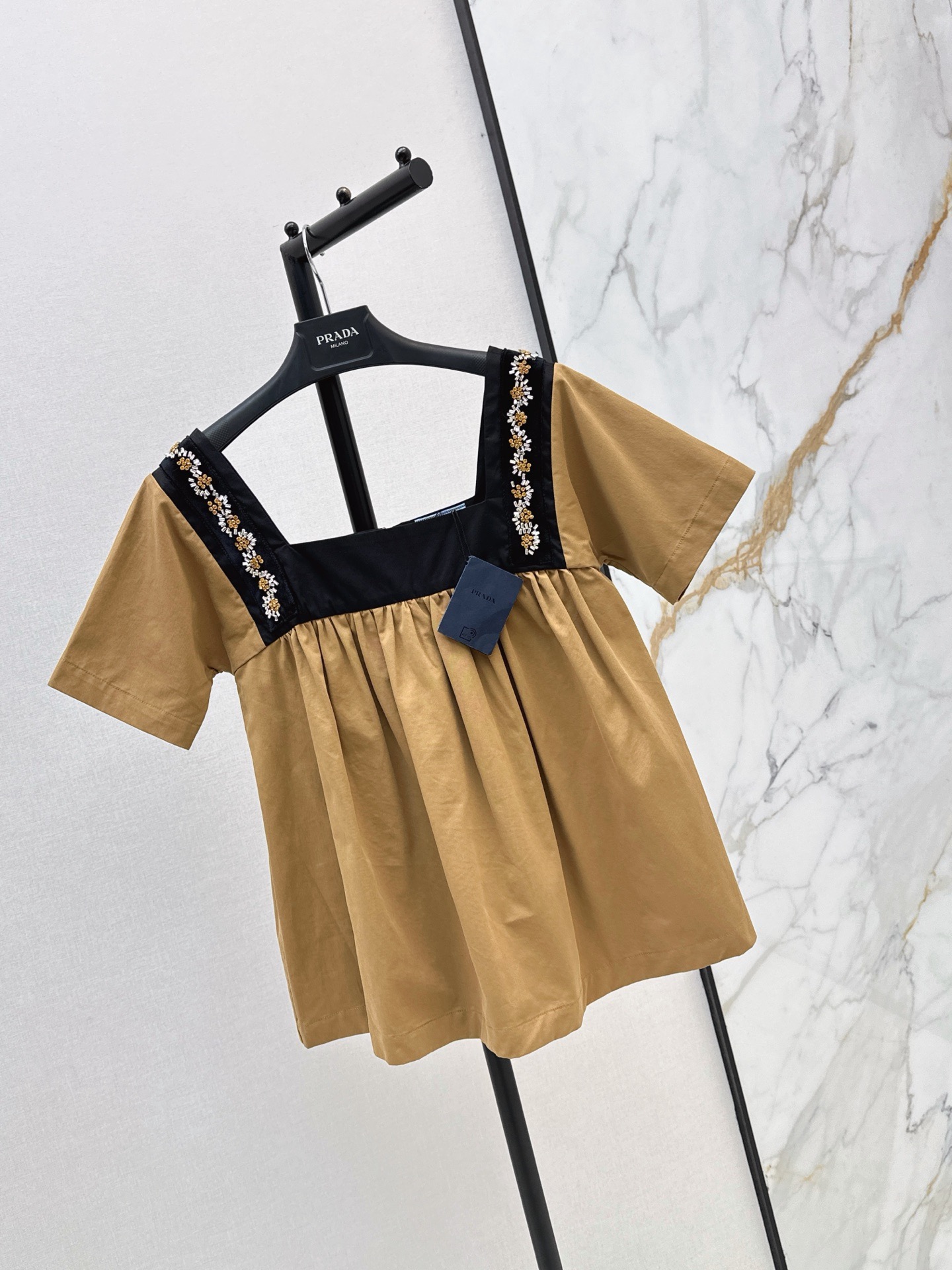 Pra 26fw rhinestone beading top