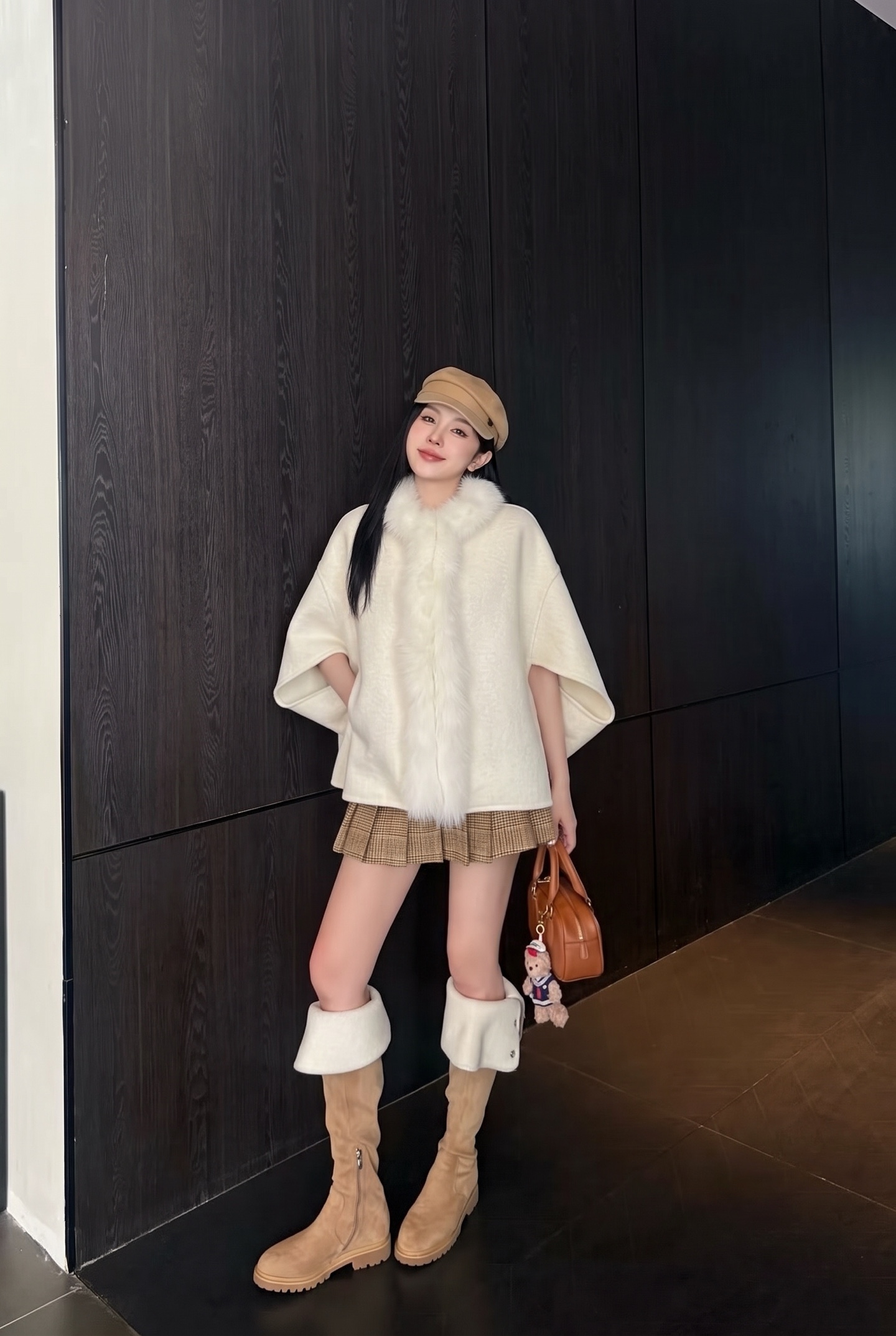 Miu 26fw woolen cape jacket
