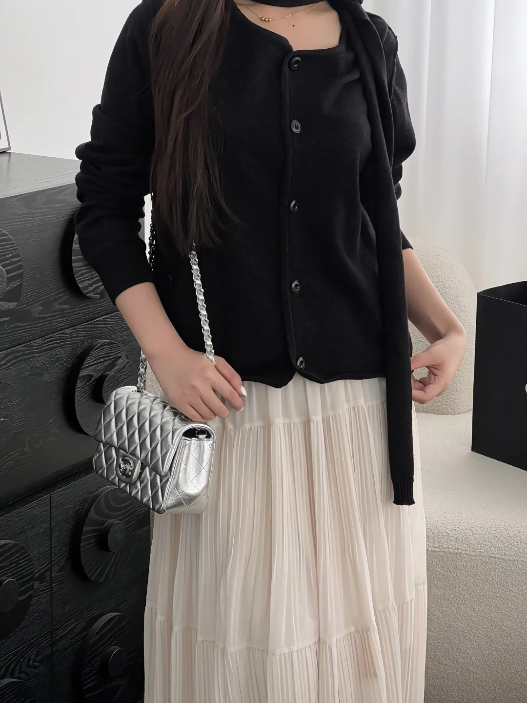 Chan cf20 chain shoulder bag