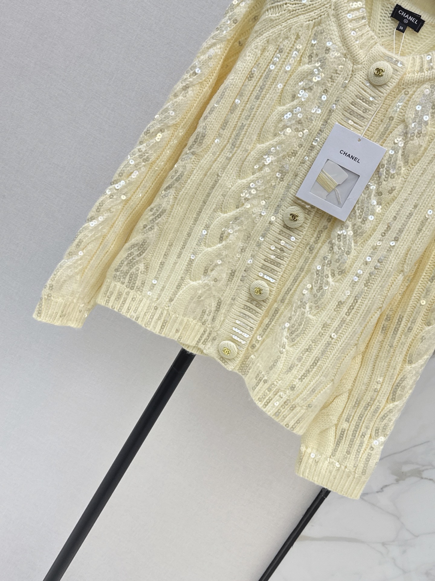 Chan 26fw sequin cardigan
