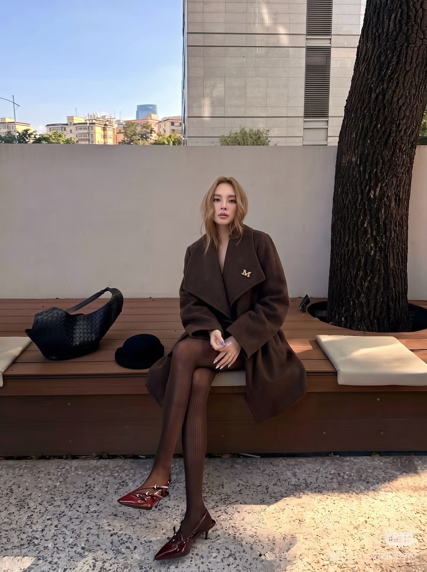 Max 26fw belted woolen overcoats