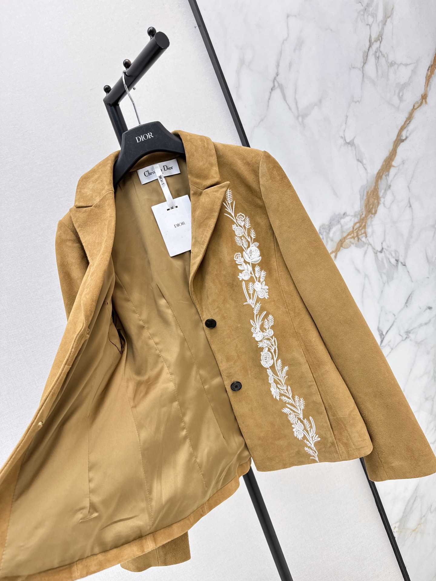 CD 26fw suede fleece embroidery blazer
