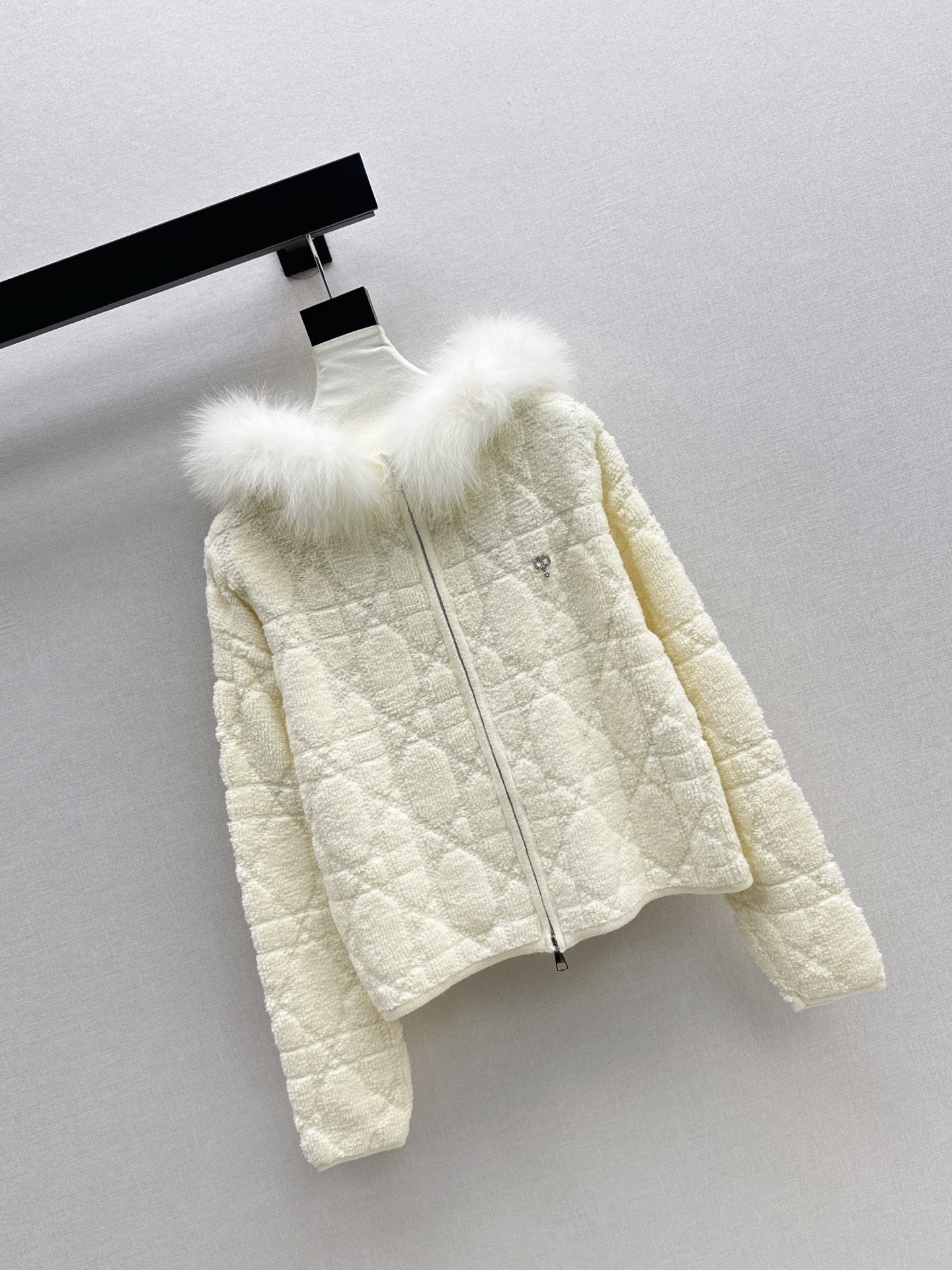 CD 26fw fur-trim hooded jacket