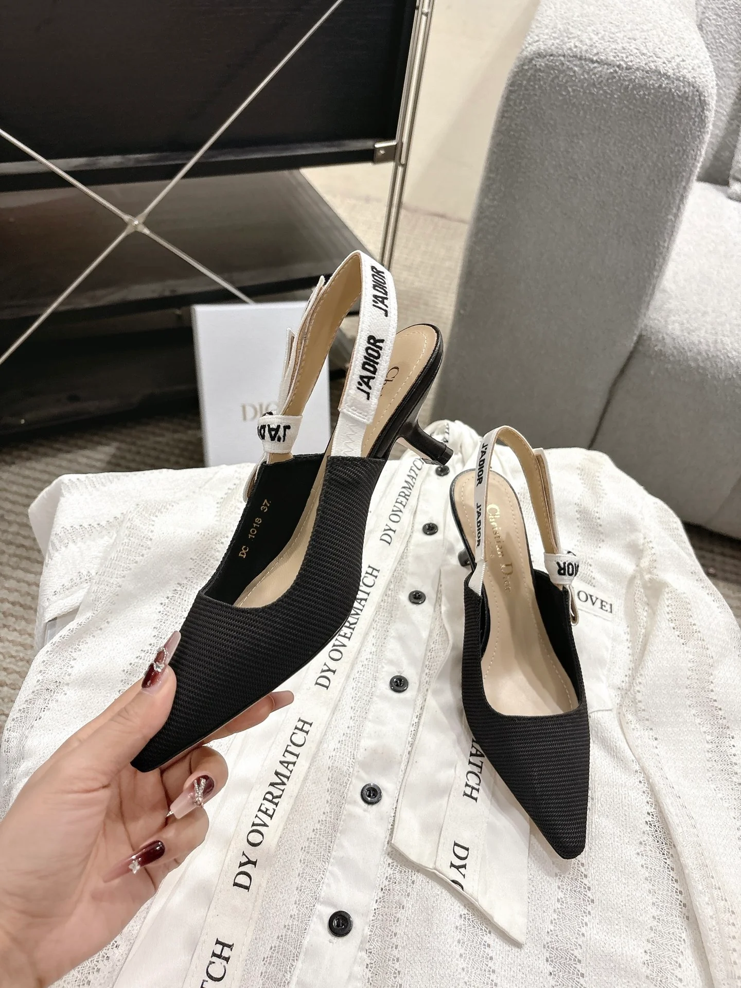 CD 25fw kitten slingback heels