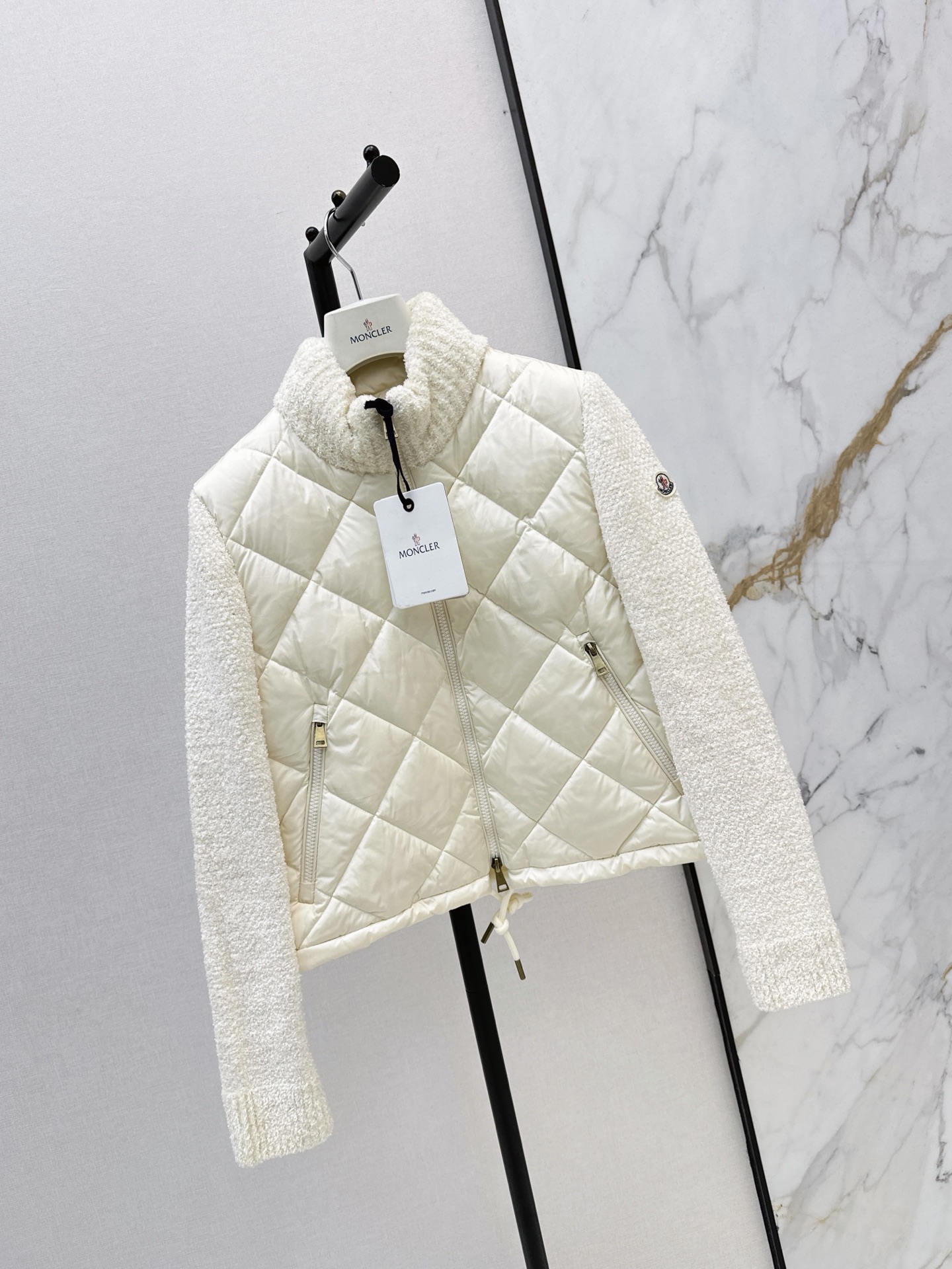 Monc 26fw knit contract down jacket