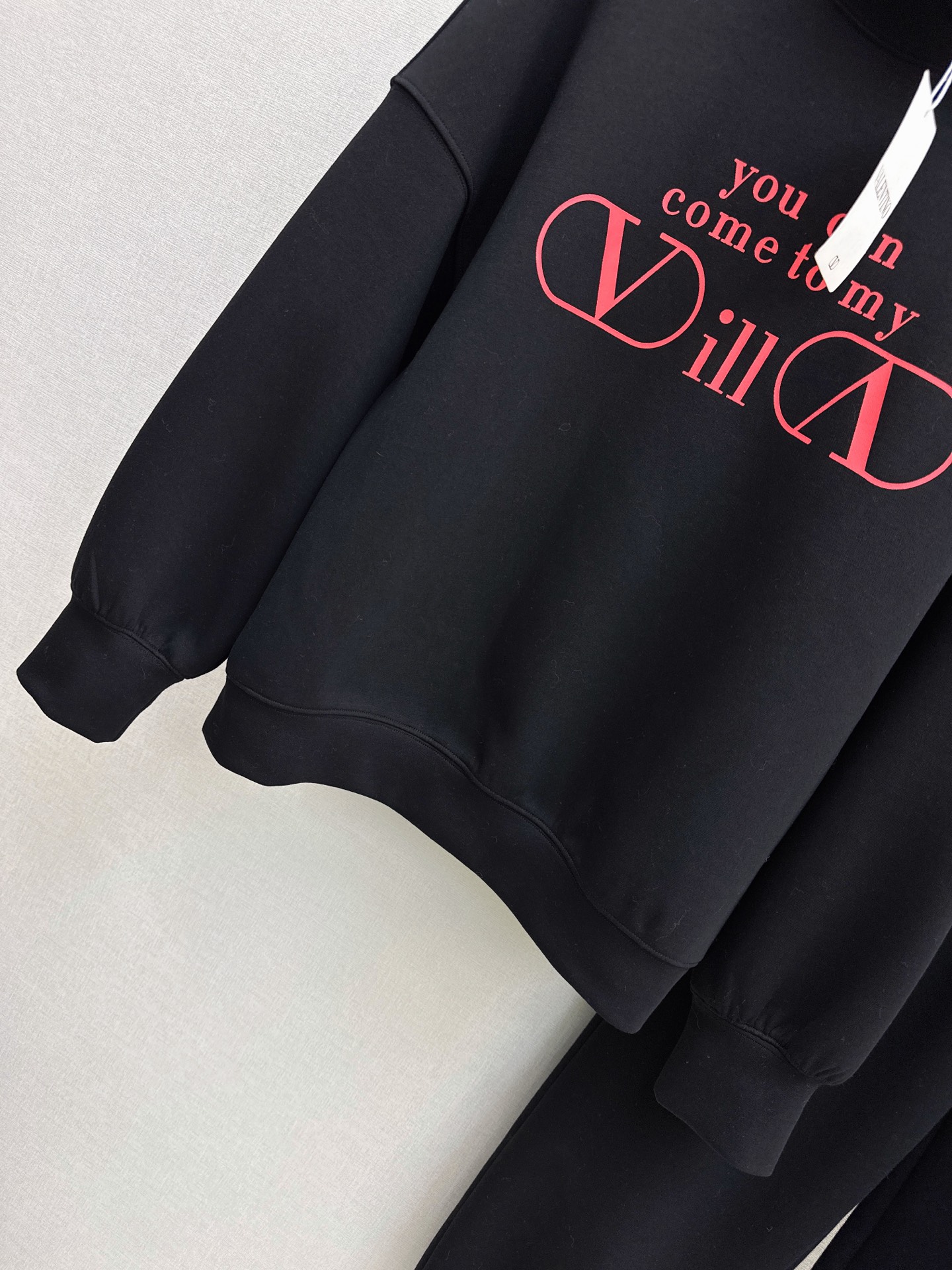 Valen 26fw print sweatshirt pants sets