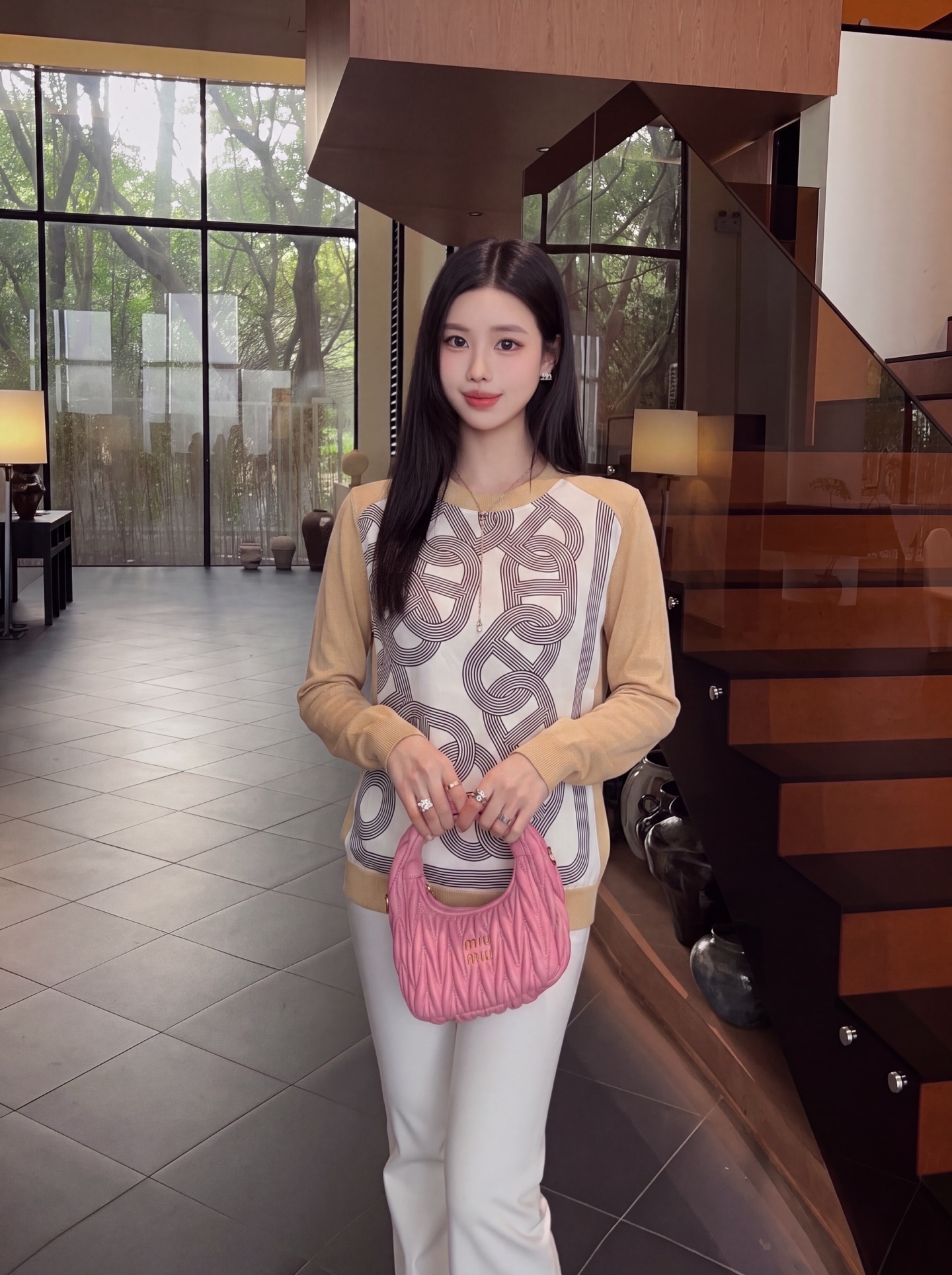 Her 26fw print knitwear
