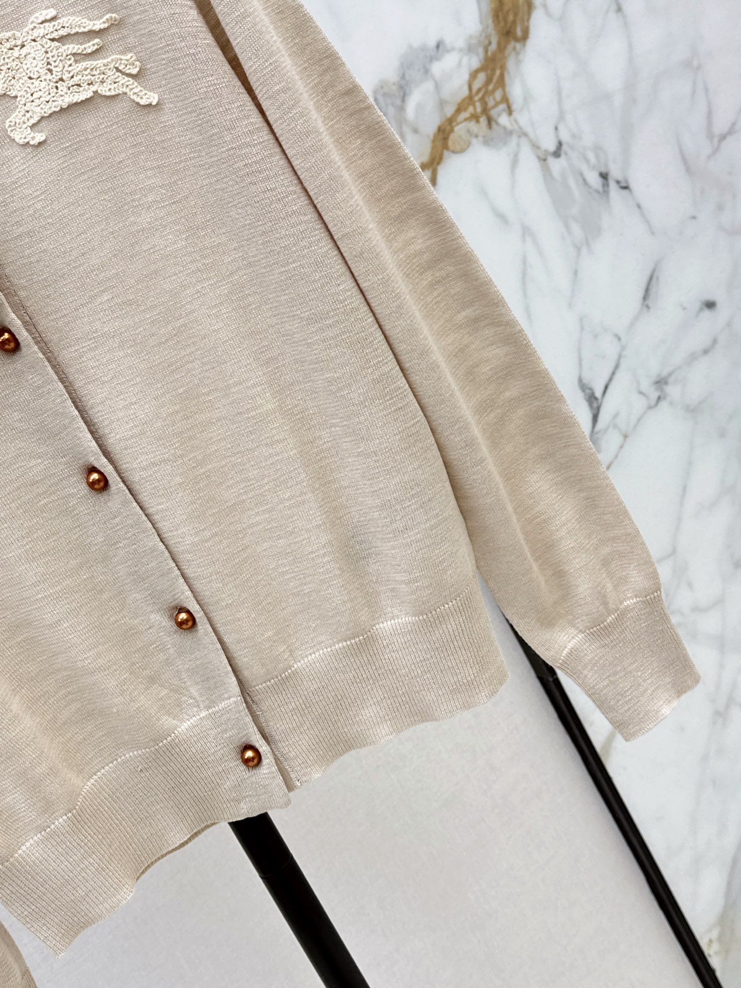 Bur 26fw jacquard knit cardigan