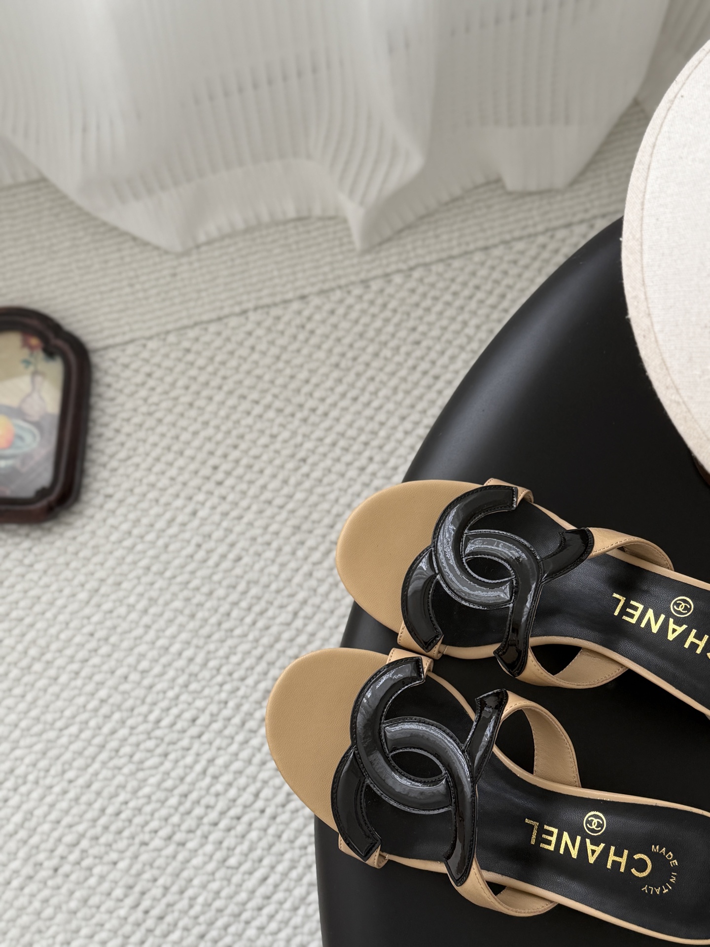 Chan 26ss chunky heel sandals