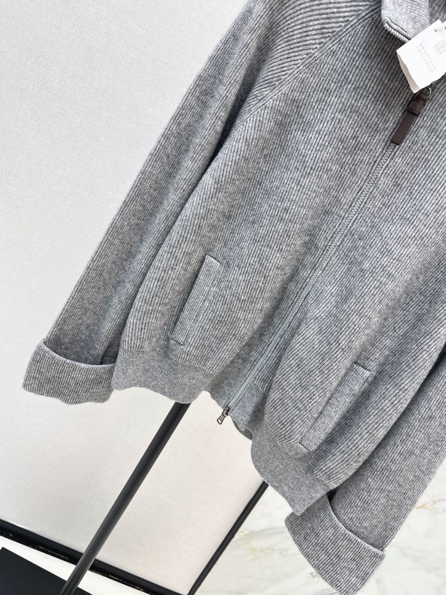 Brun 26fw cashmere knit jacket