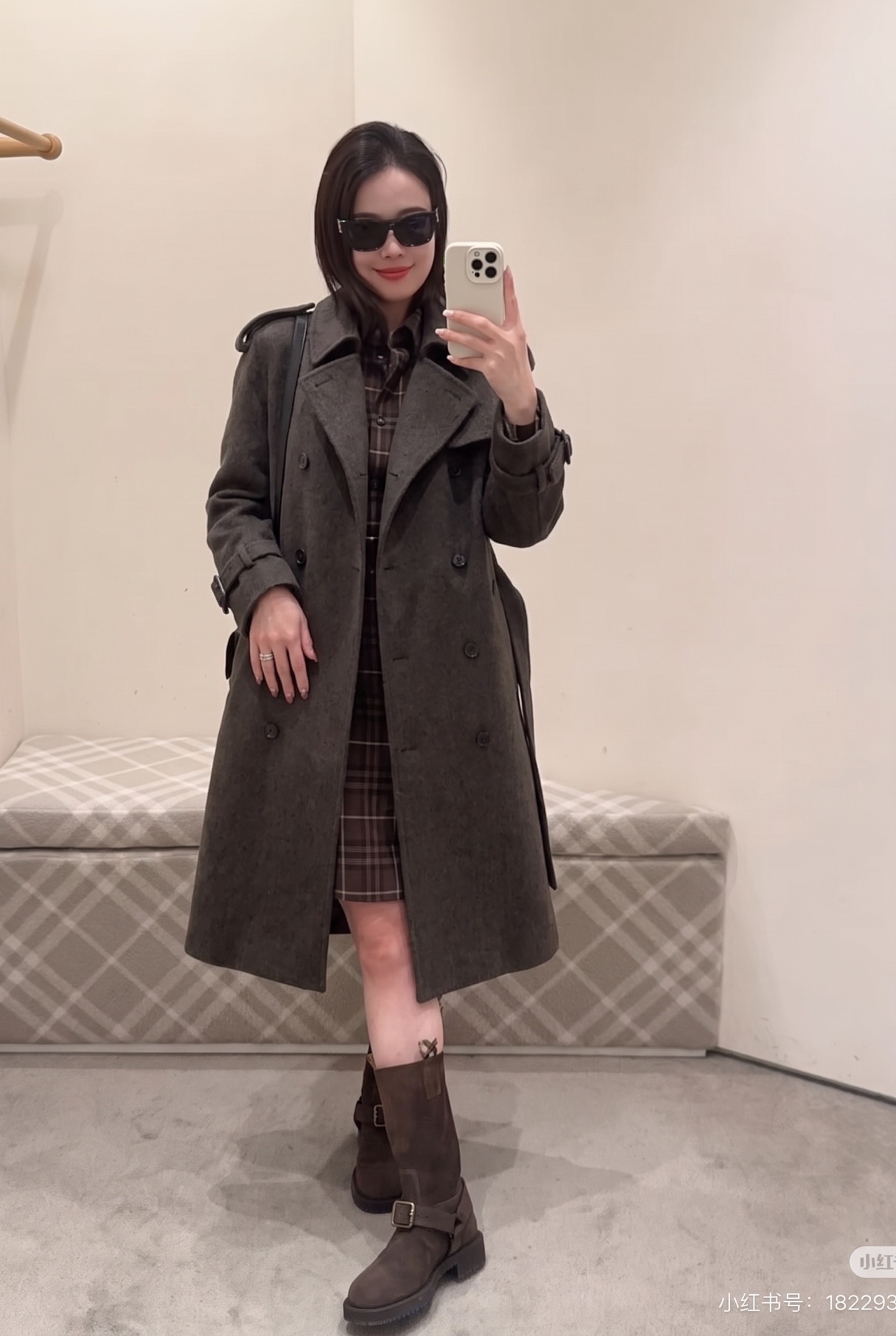 Brun 26fw woolen belted overcoats