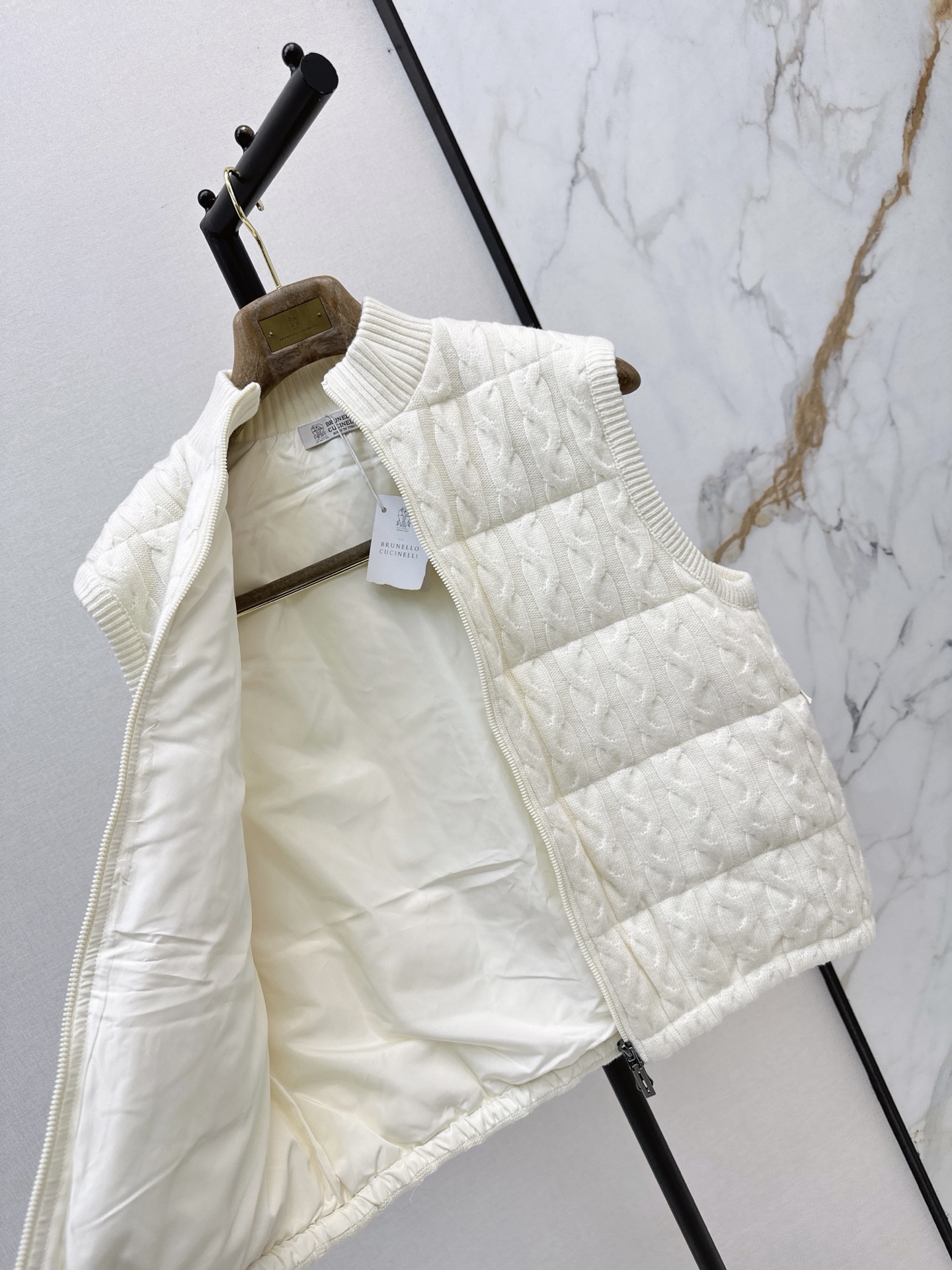 Brun 26fw knit down vest