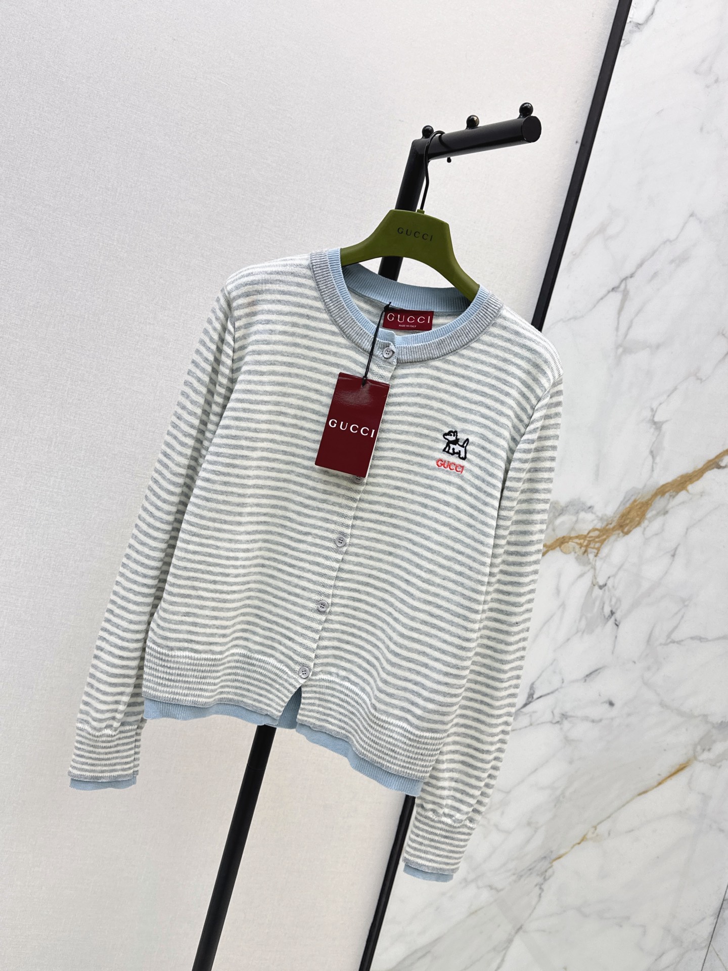 Guc 26fw stripe cardigan