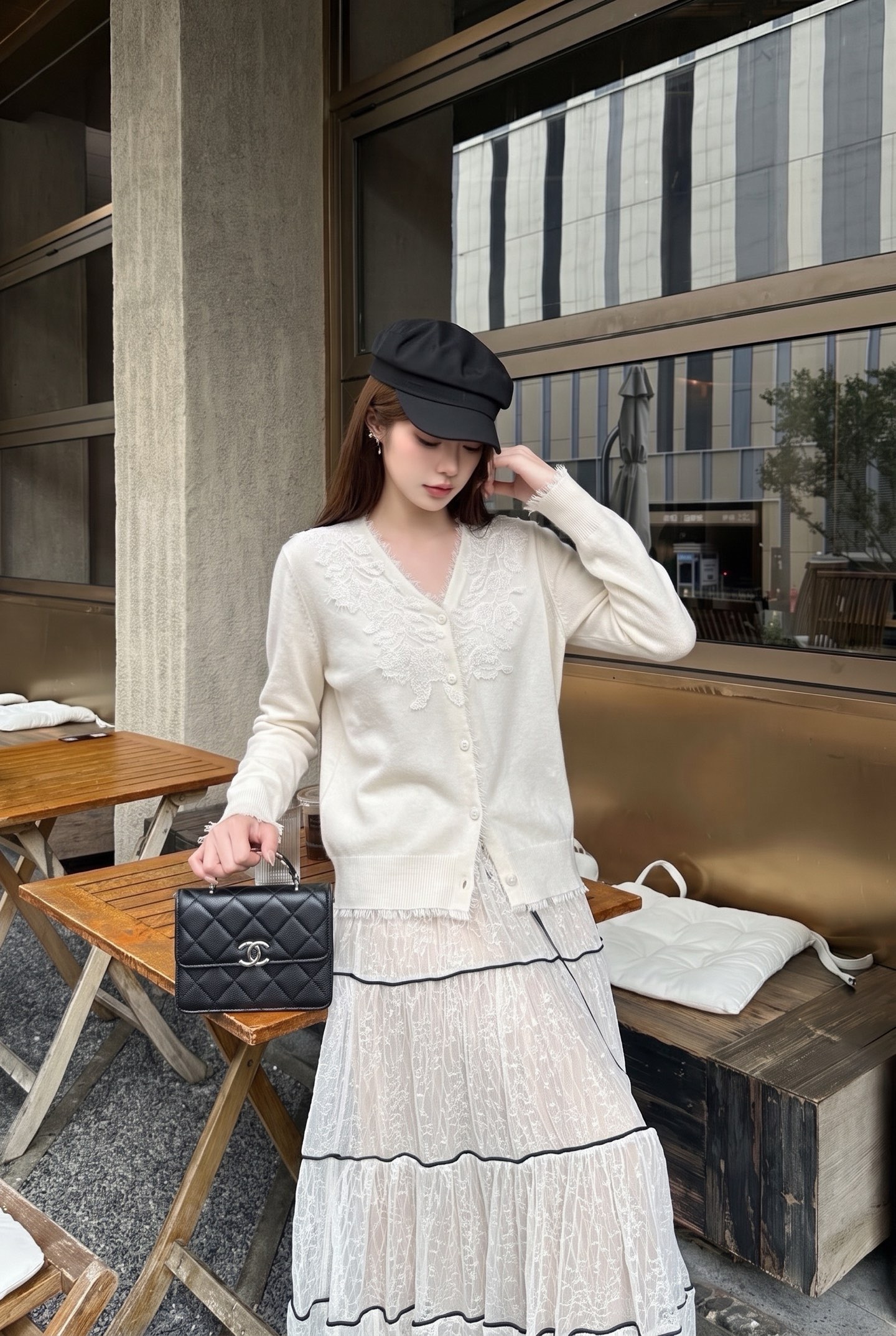 ES 26fw knit cardigan