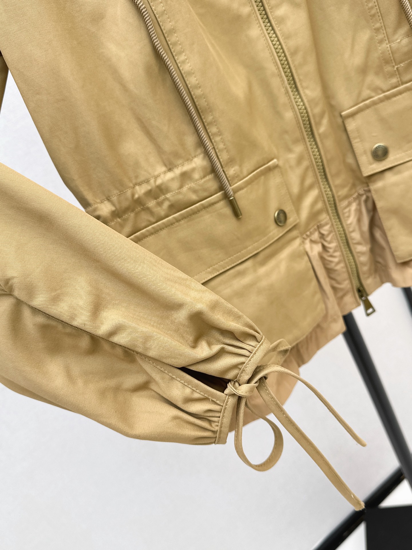 Monc 26fw drawstring hooded jacket