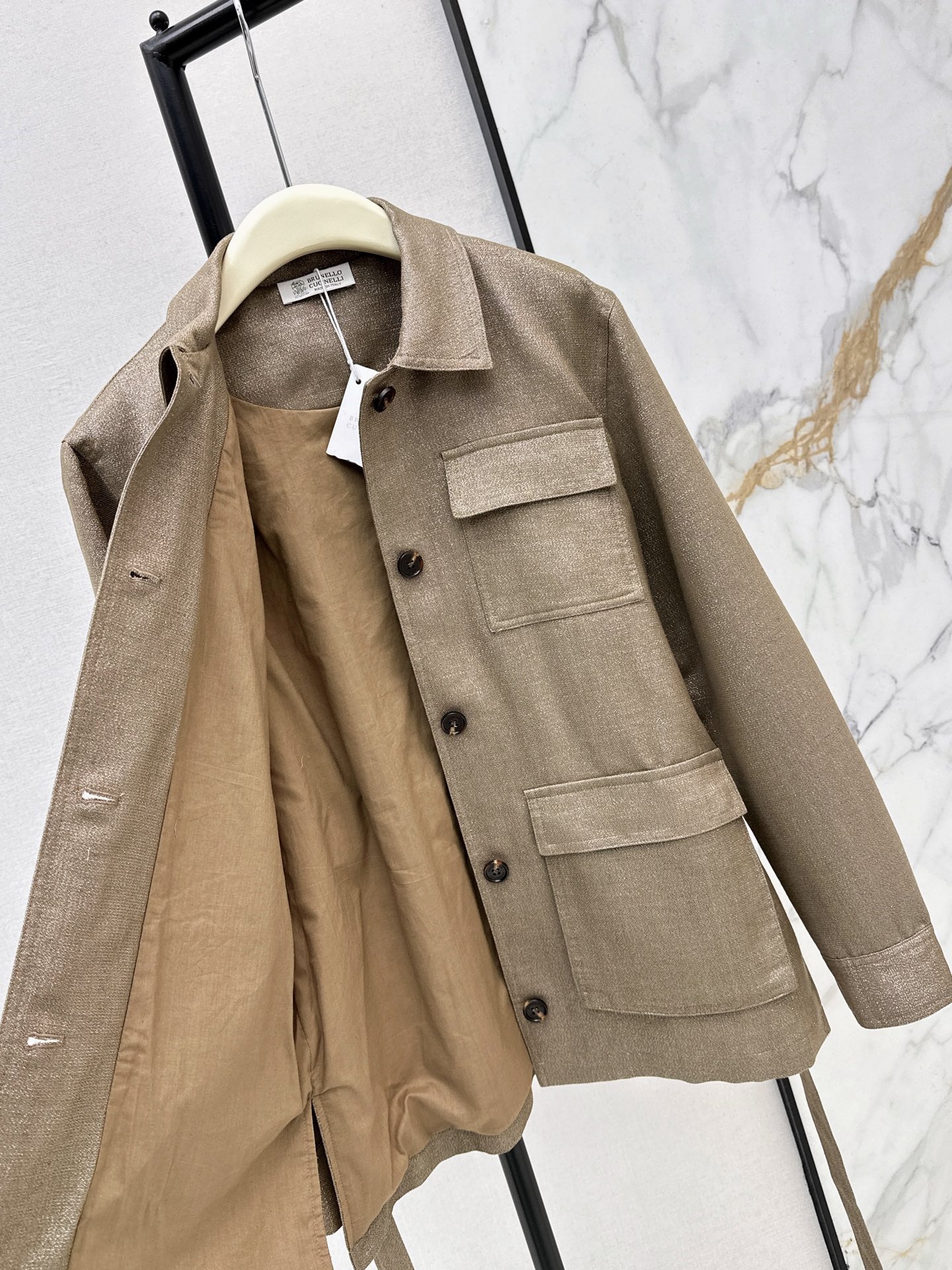 Brun 26fw belted jacket
