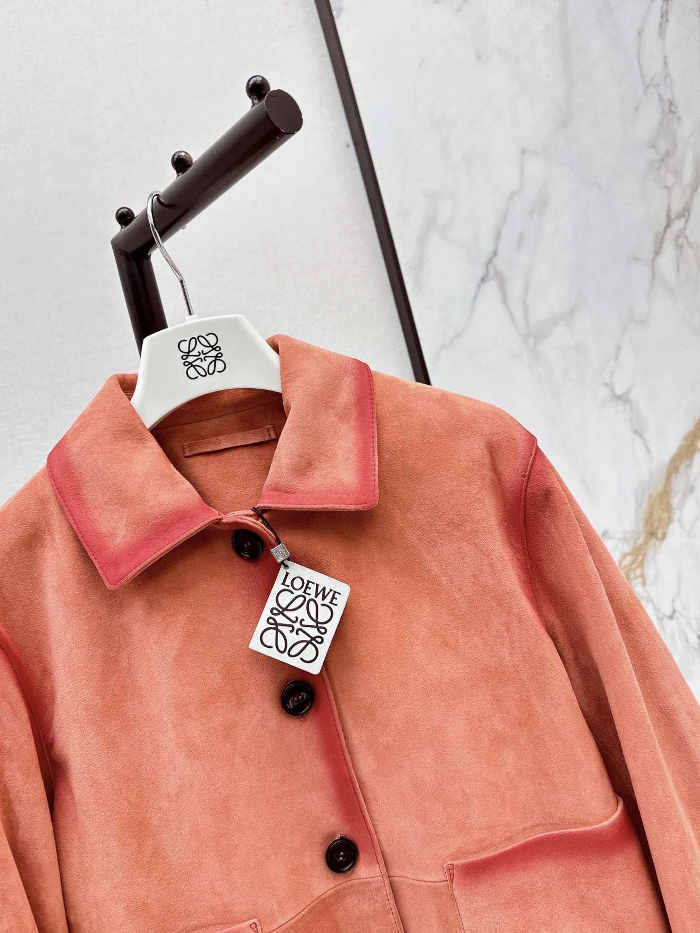 Loe 26fw suede leather jacket